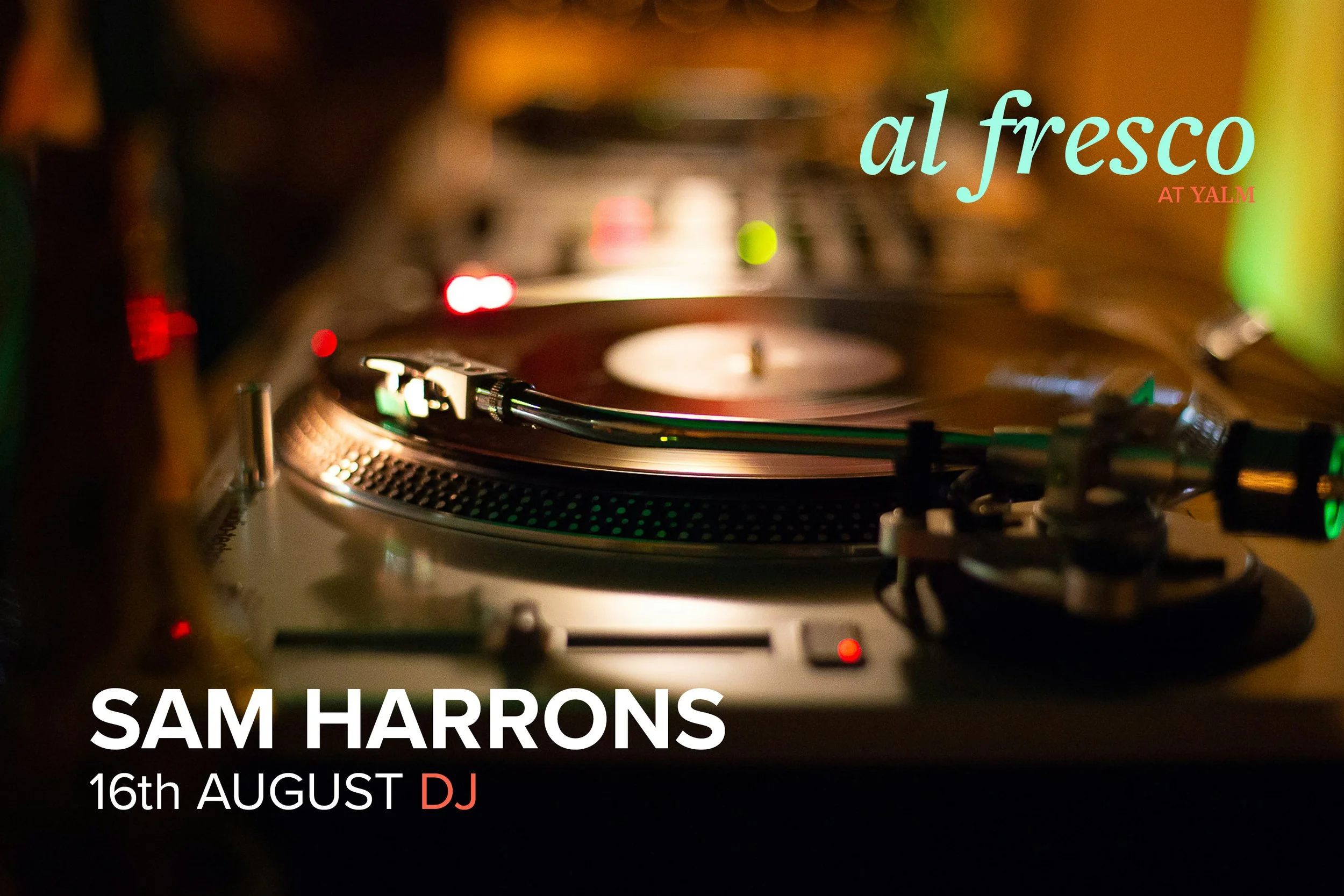 DJ Sam Harrons – al fresco