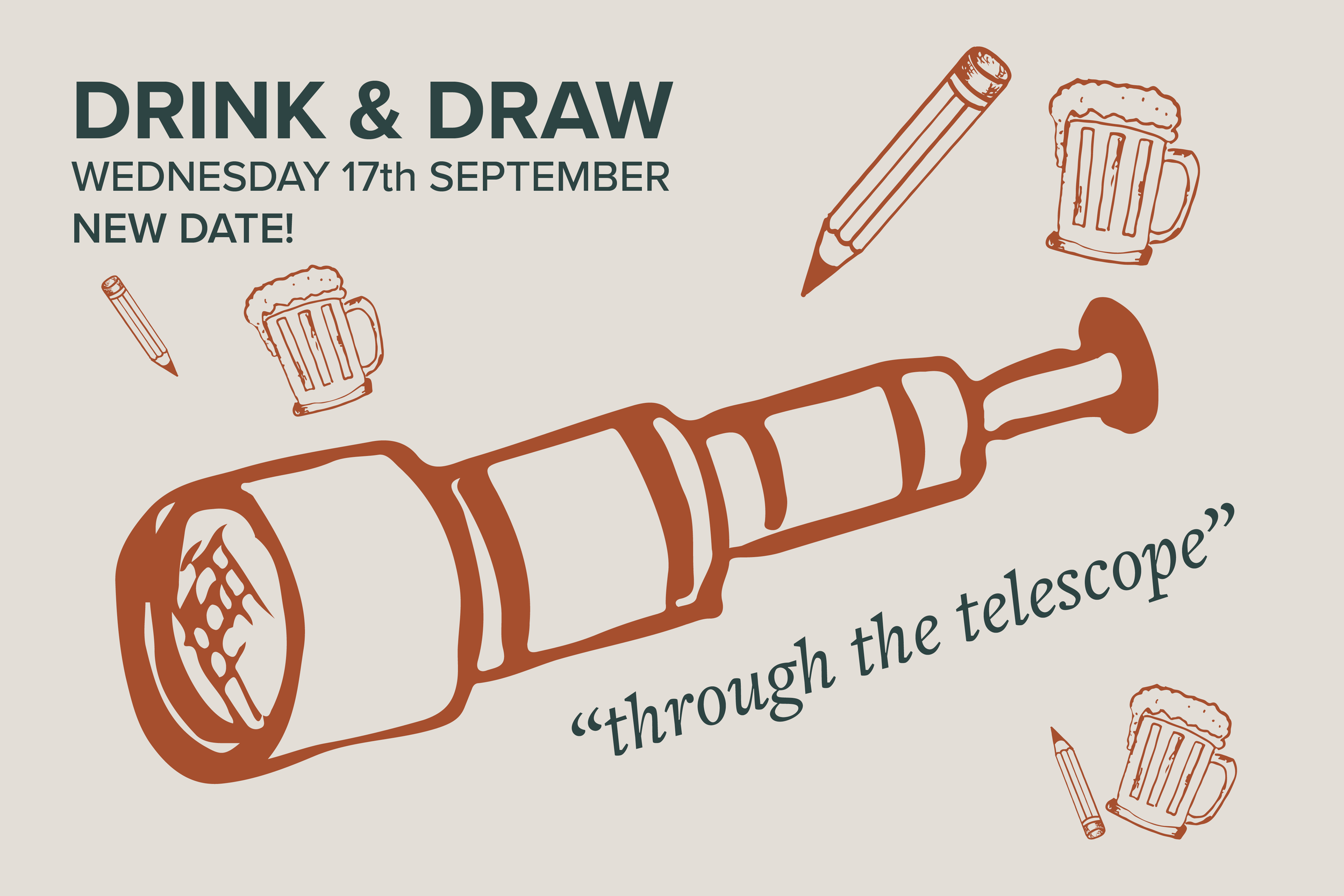 Drink & Draw – Through the Telescope