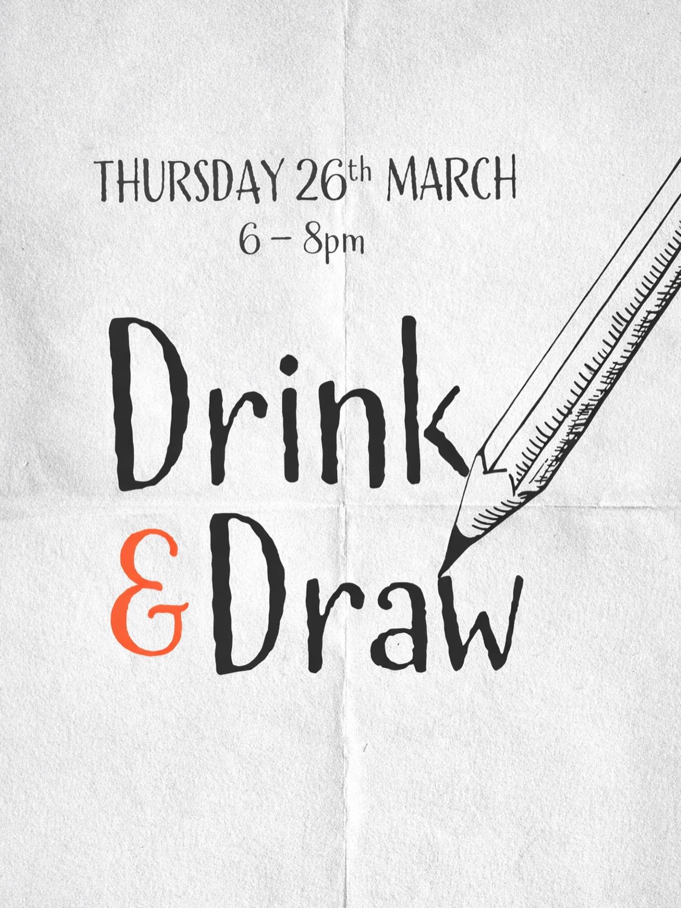 ✏️ Drink &amp; Draw at YALM

📅 Thursday 26 March | 6&ndash;8pm

One for the arty types &mdash; whether you&rsquo;re a seasoned sketcher or just fancy giving it a go.

Join us for our monthly Drink &amp; Draw session hosted by @lucyalicewinter. Expec