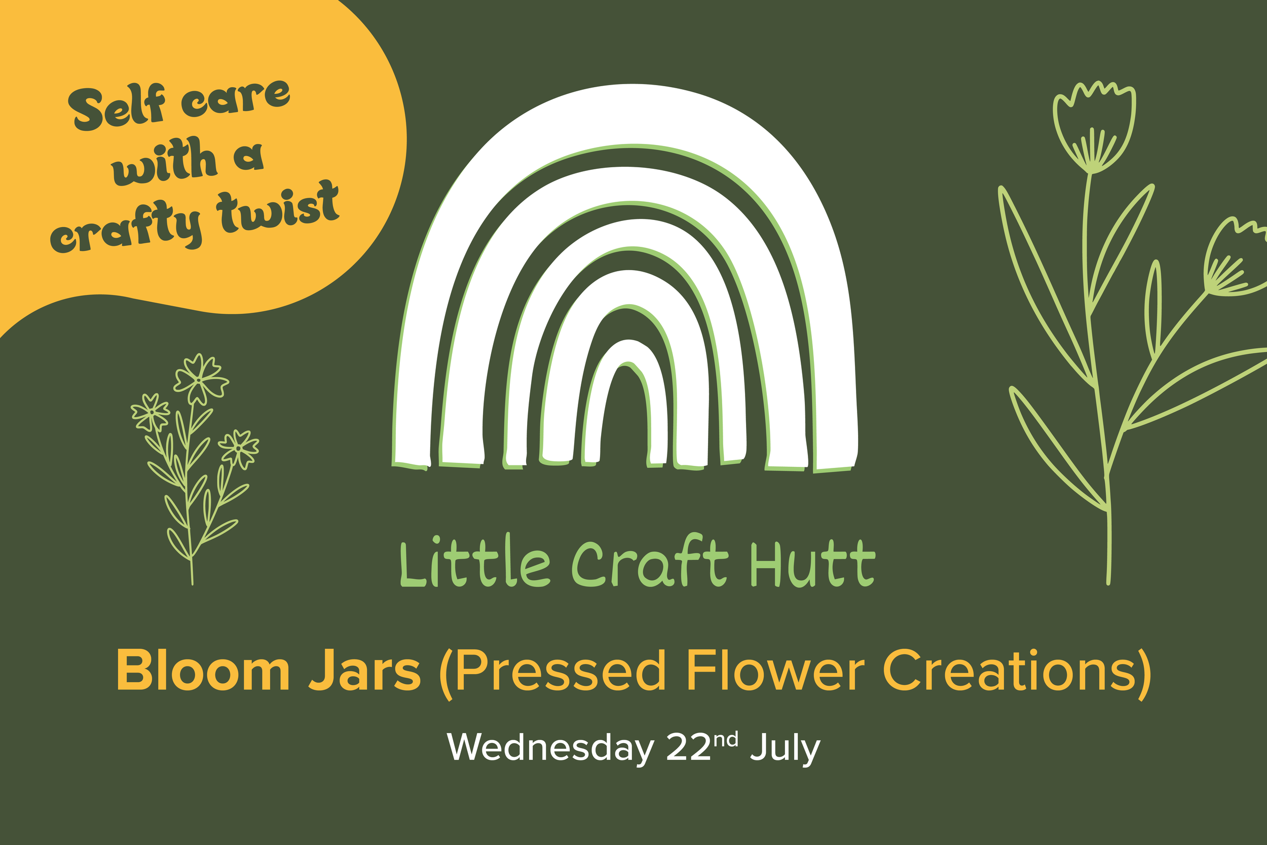LITTLE CRAFT HUTT – Bloom Jars (Pressed Flower Creations)