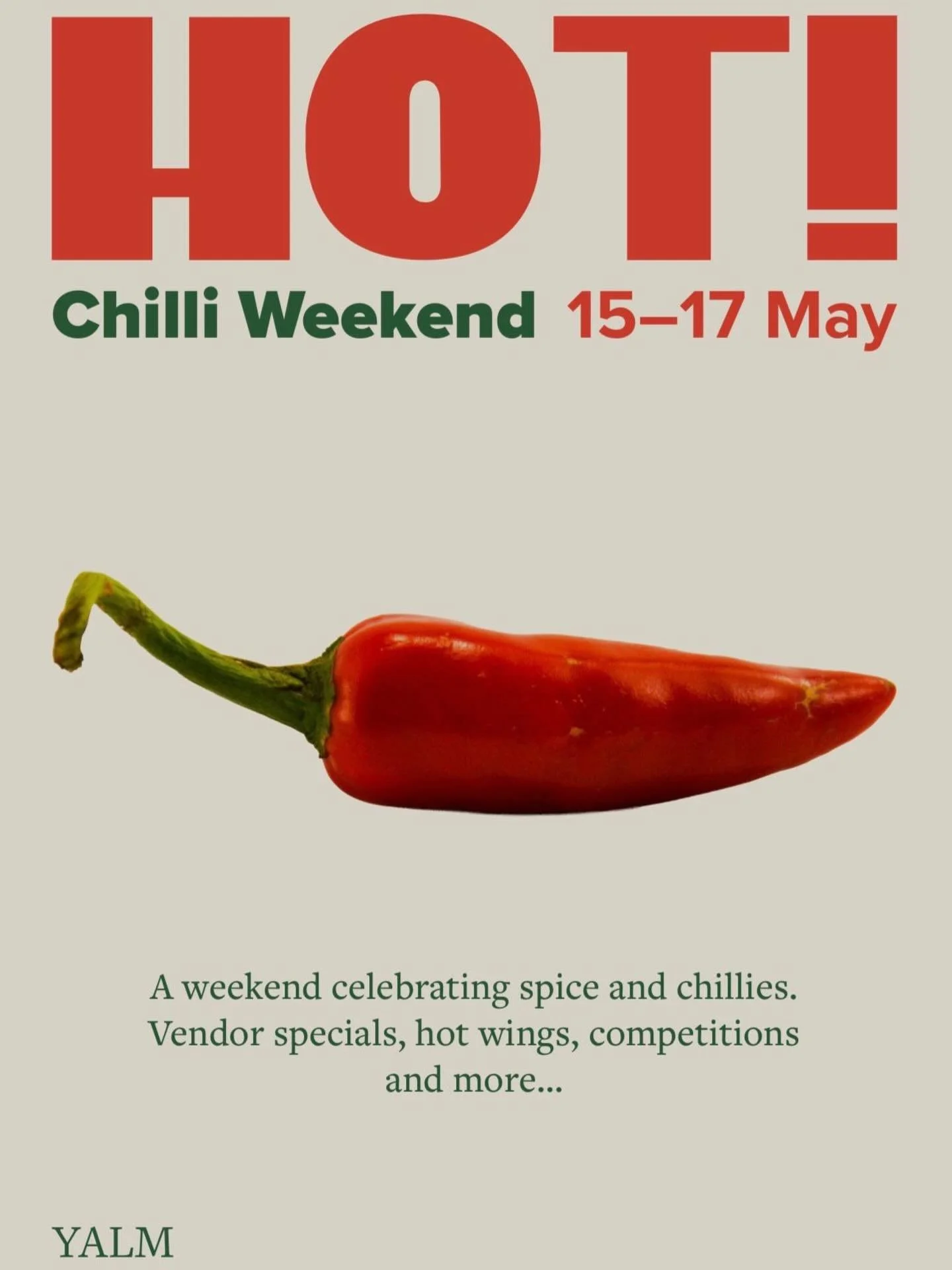 Something spicy is coming&hellip; 

We&rsquo;re turning up the heat for our Hot Chilli Weekender and trust us, you&rsquo;re going to want to be part of this one 👀

Here&rsquo;s a little taste of what we&rsquo;ve got in the works:

🌶️ Heat Ladder Ch