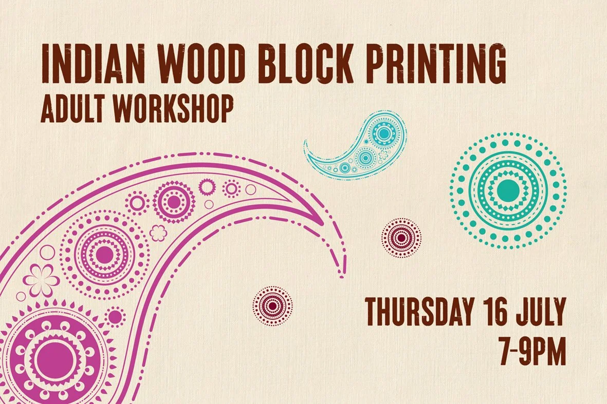 Indian Wood Block Printing – Adult Workshop