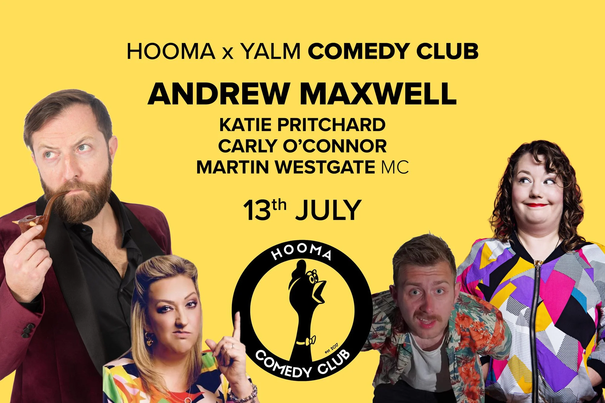 HOOMA COMEDY Presents Andrew Maxwell