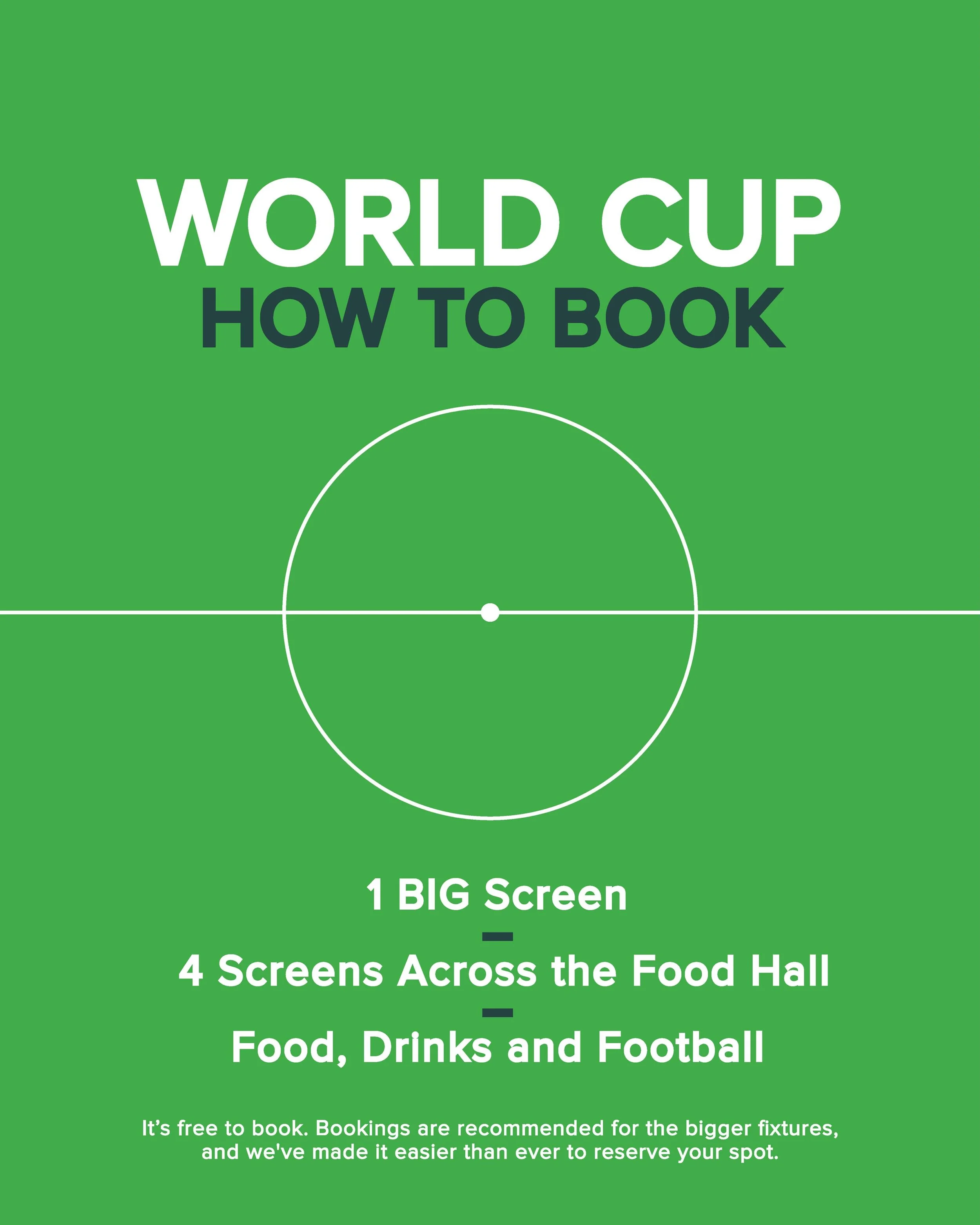 World Cup fever is nearly here, and we can&rsquo;t wait to welcome you to YALM for every big moment. ⚽🍻

We&rsquo;ve made it even easier to book your spot for the matches this summer.

📺 4 screens across the food hall
🎥 1 BIG screen (3m x 3m)
🎟️ 