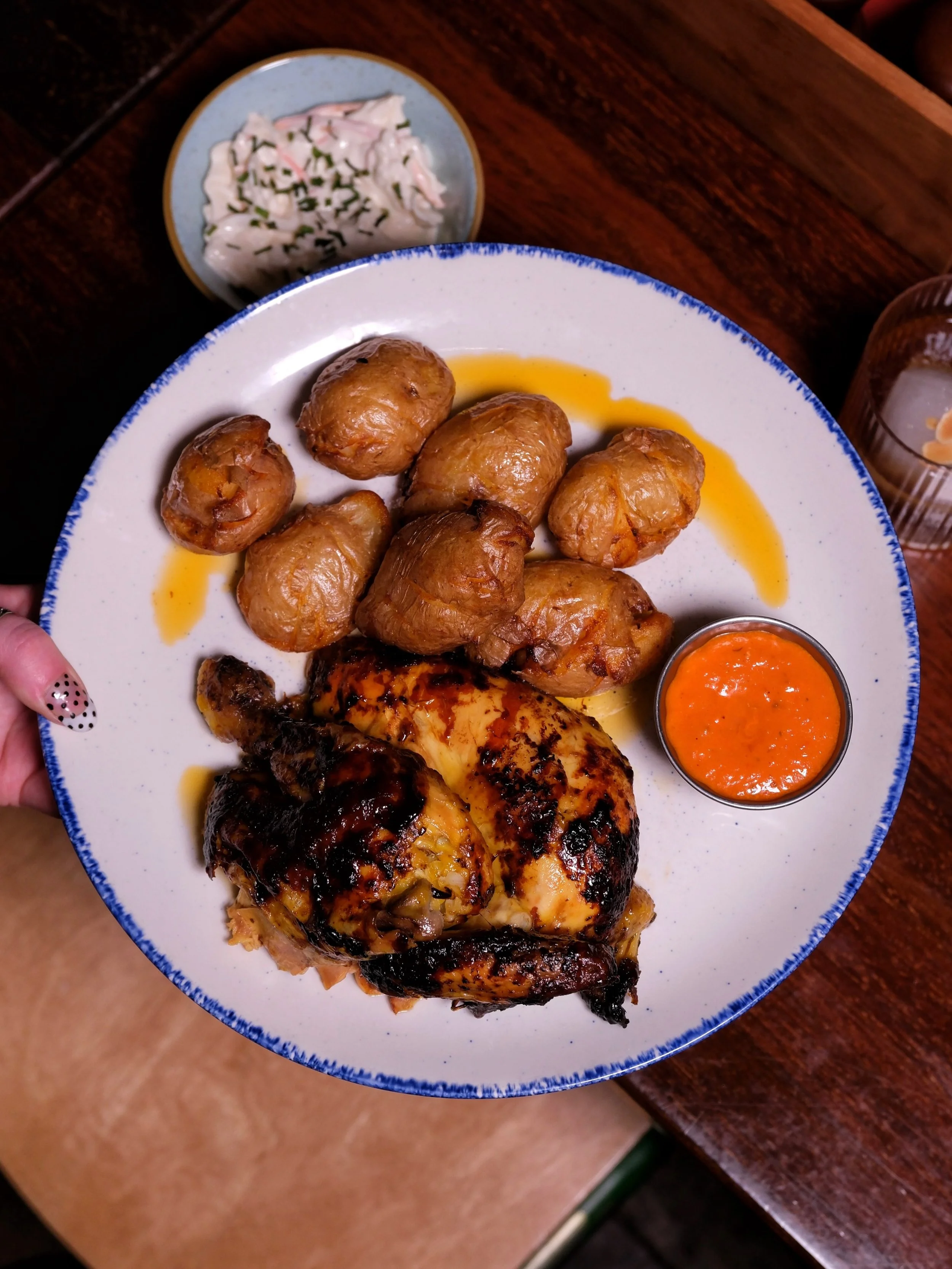 Have you tried Roost yet?

Our latest pop-up kitchen is all about rotisserie chicken: Gressingham free-range, corn-fed birds, cooked fresh every day on the rotisserie.

And then there are the potatoes. They&rsquo;re new potatoes cooked in the juices 