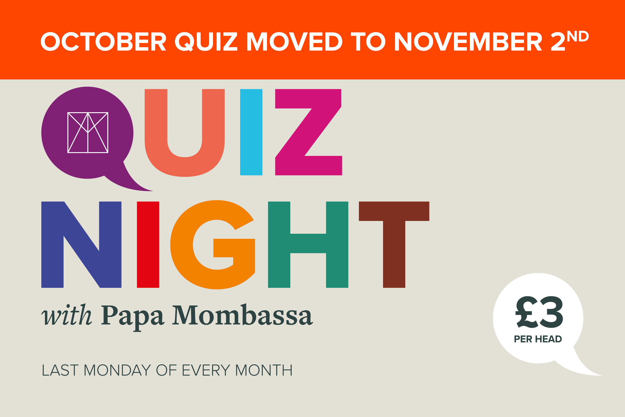 QUIZ NIGHT with Papa Mombassa