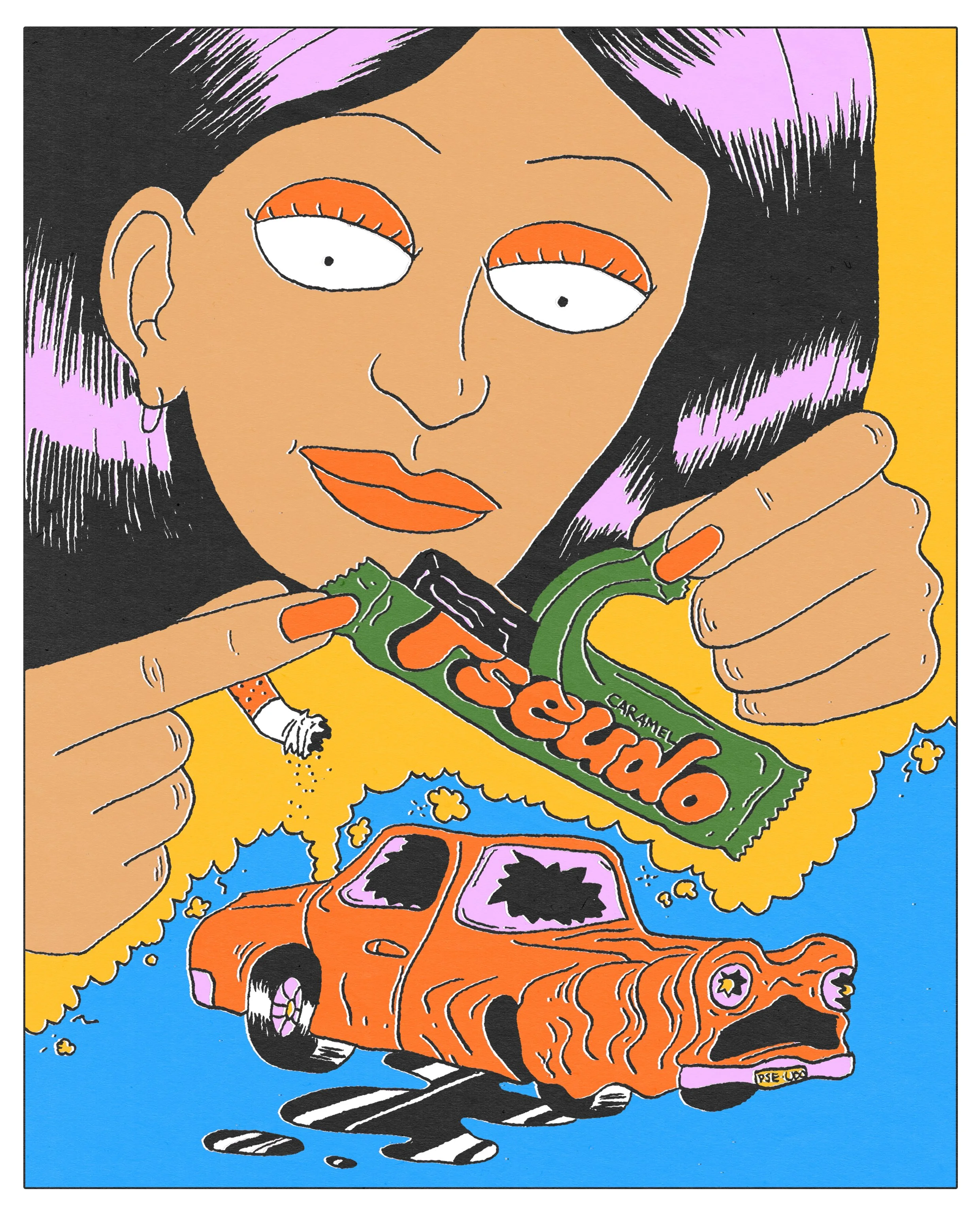 Pseudo Crash Girl Poster