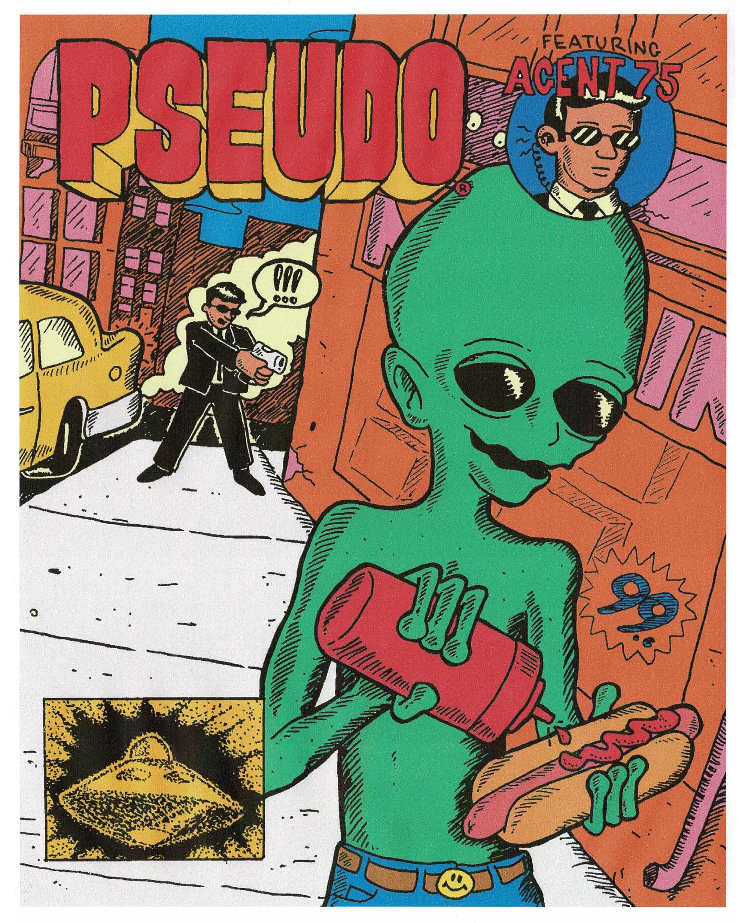 Pseudo Alien Comic Poster