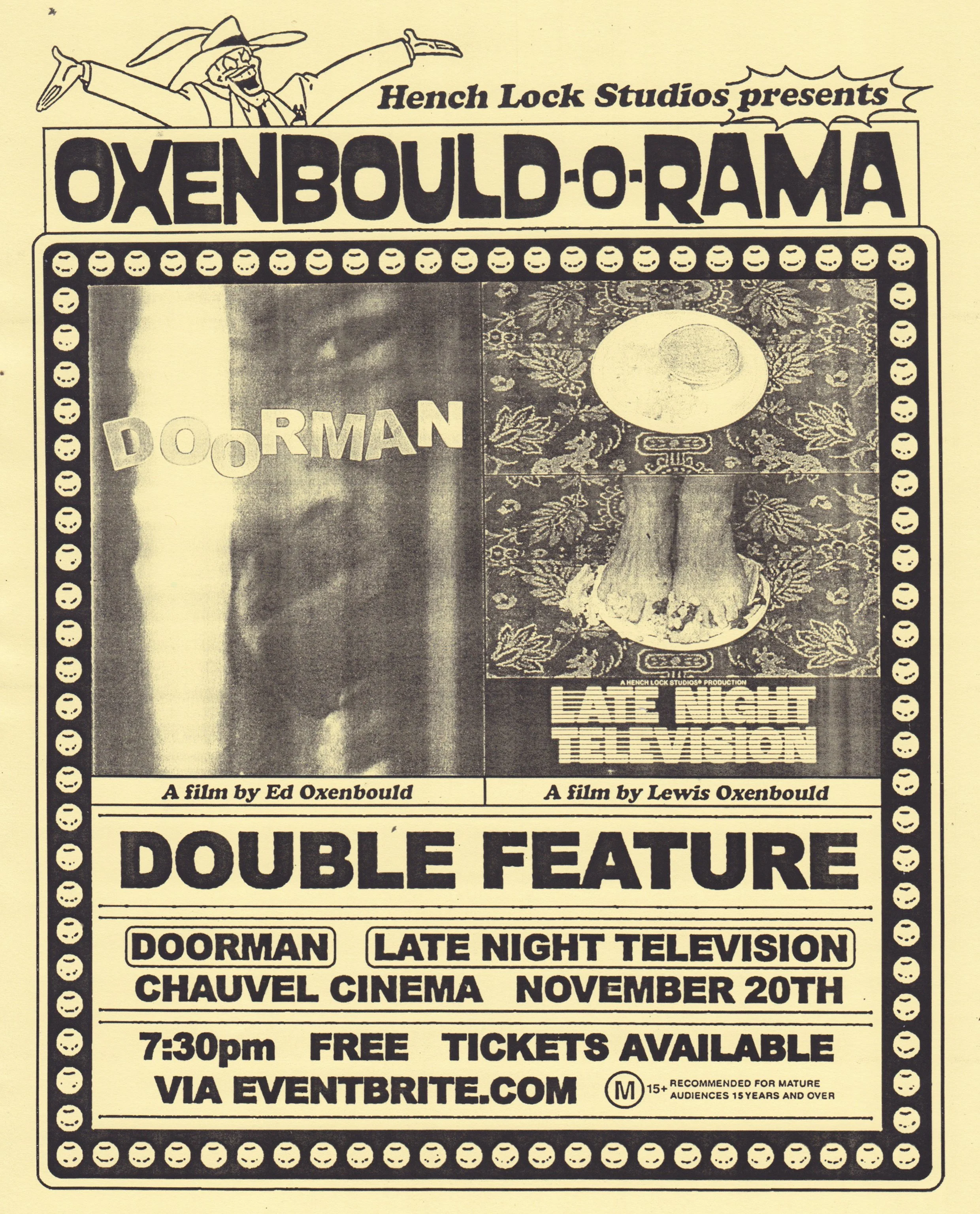 Oxenbould-o-rama Event Poster