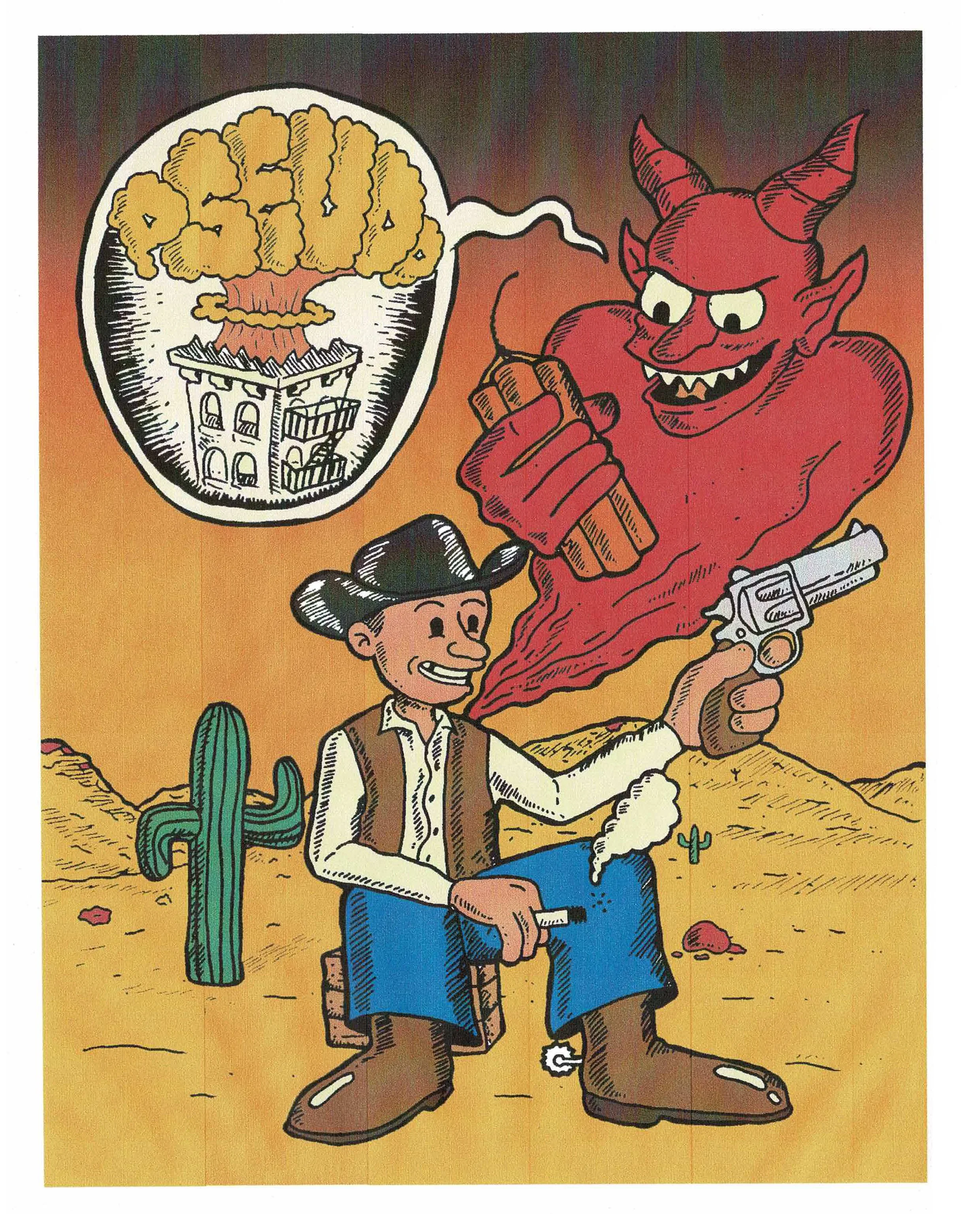Pseudo Cowboy Illustration