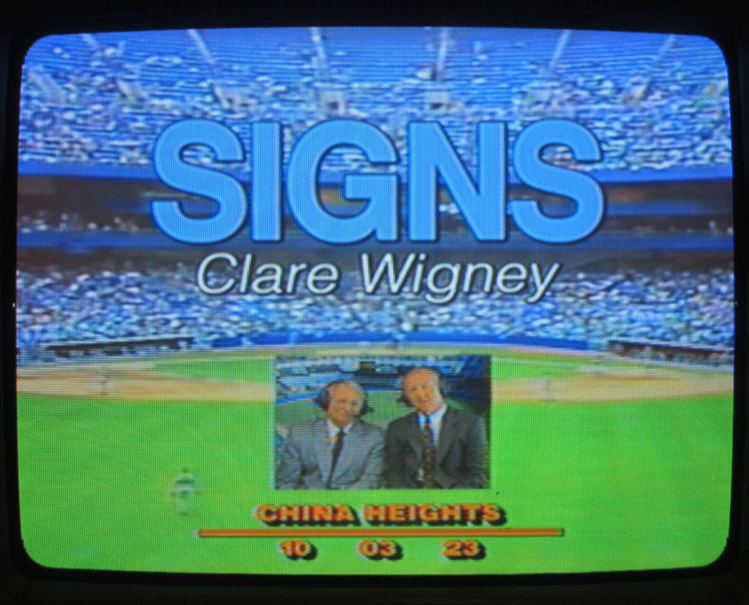 'Signs' Clare Wigney Art Show Poster