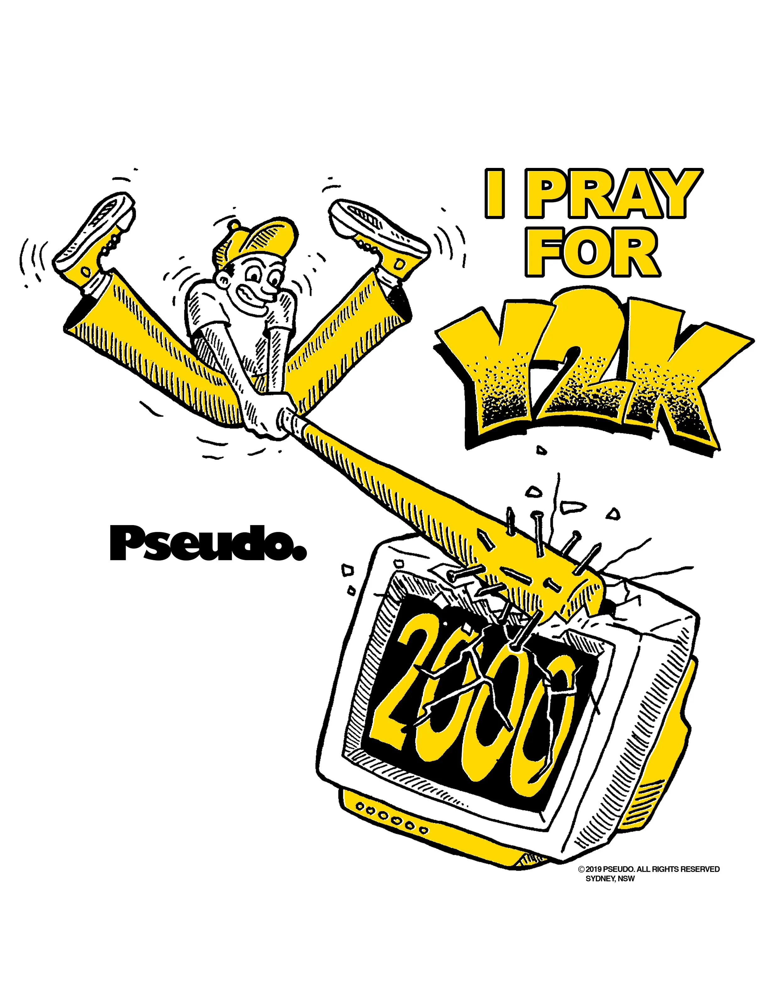 I Pray For Y2K T-Shirt Graphic