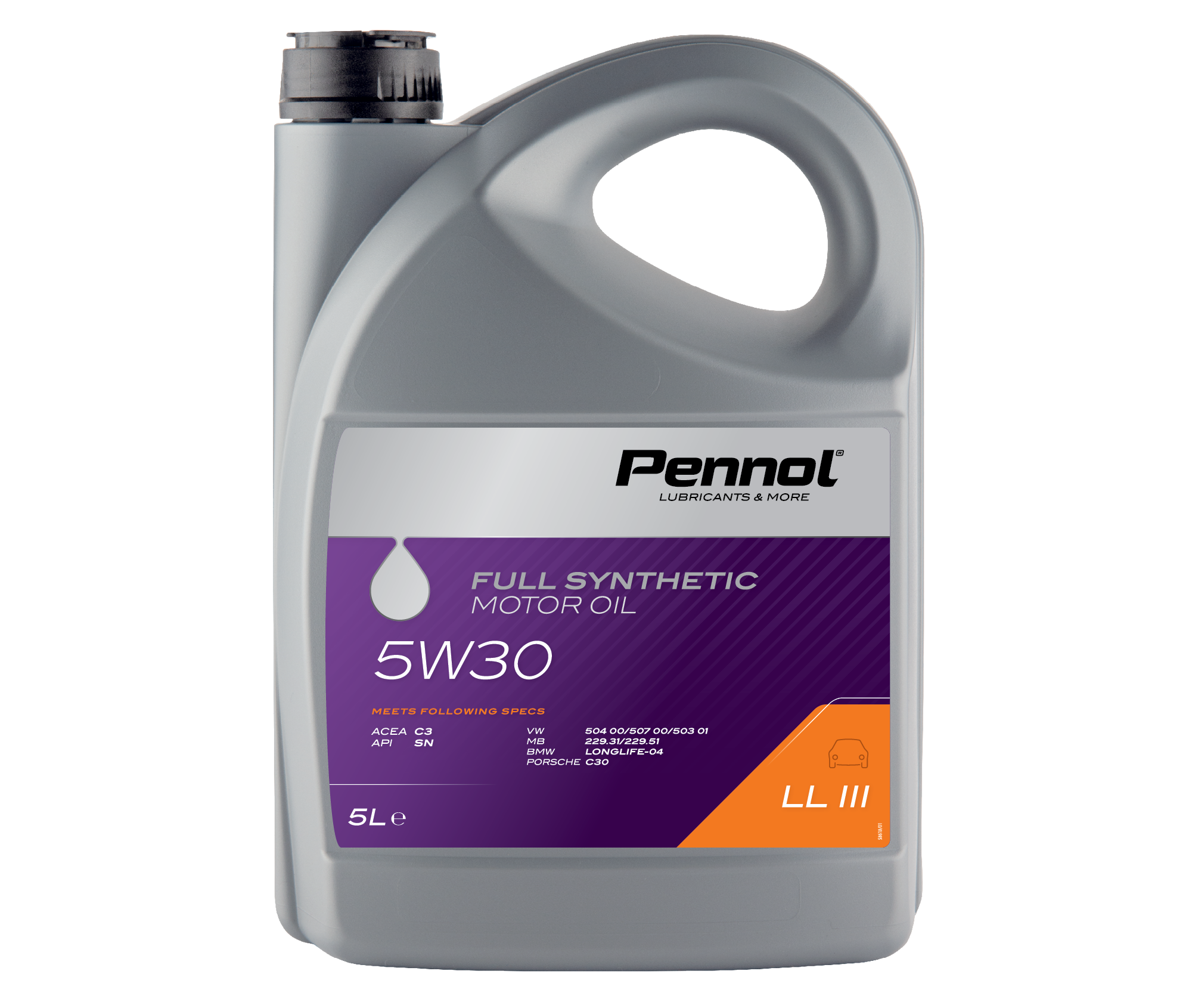 Full Synthetic motor oil 5W30 LL III — Pennol