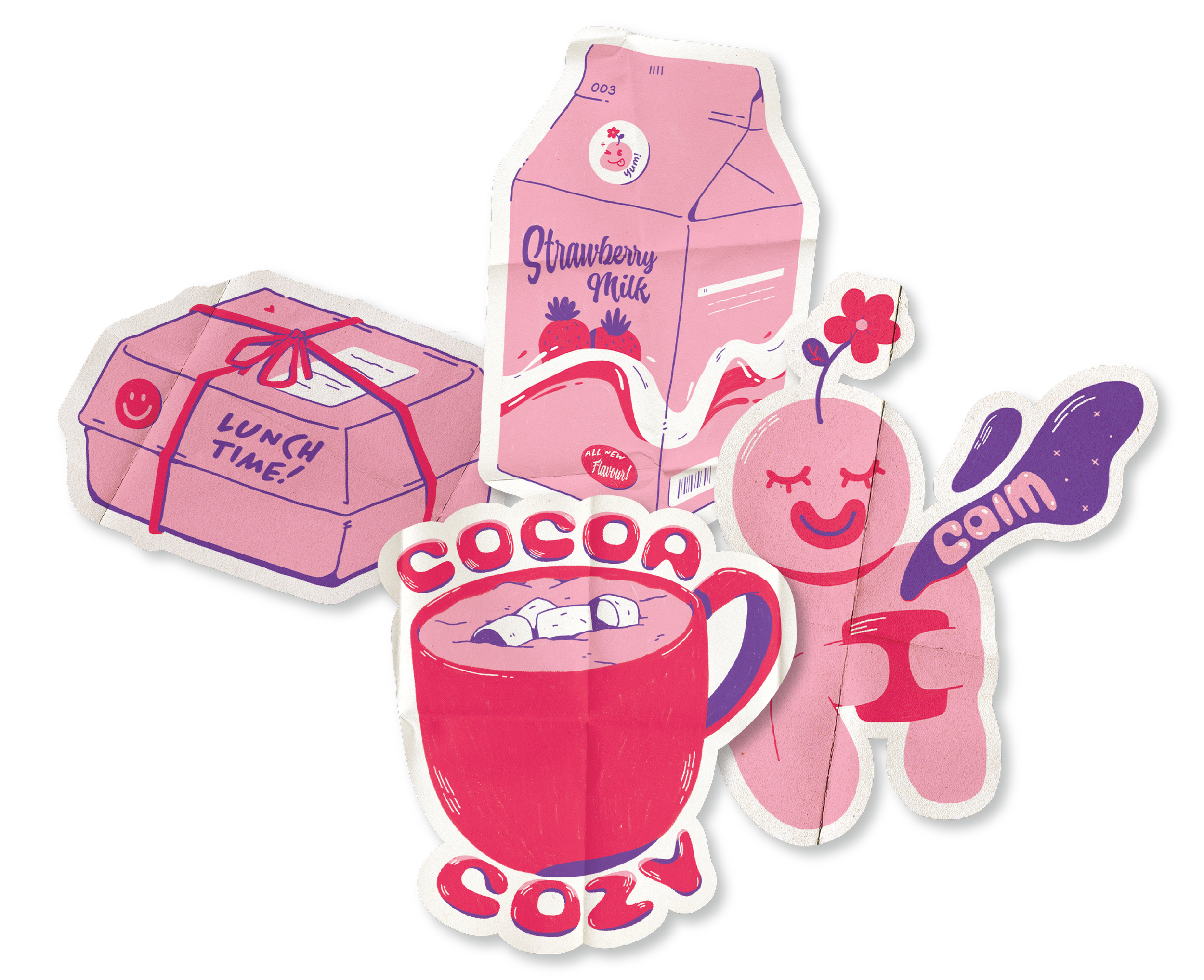 ⁕ Fun Sticker Illustrations