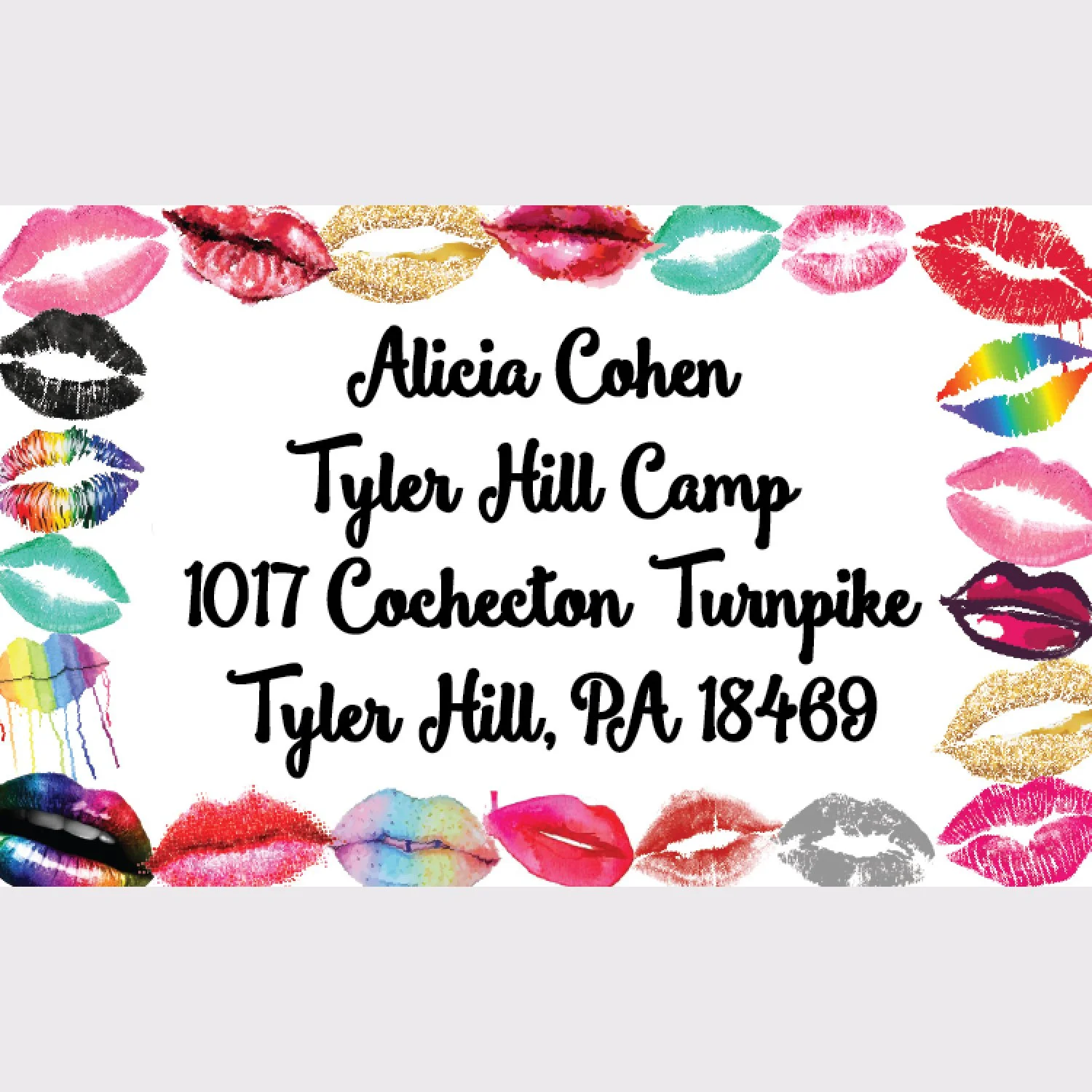 Lots of Lips Address Labels