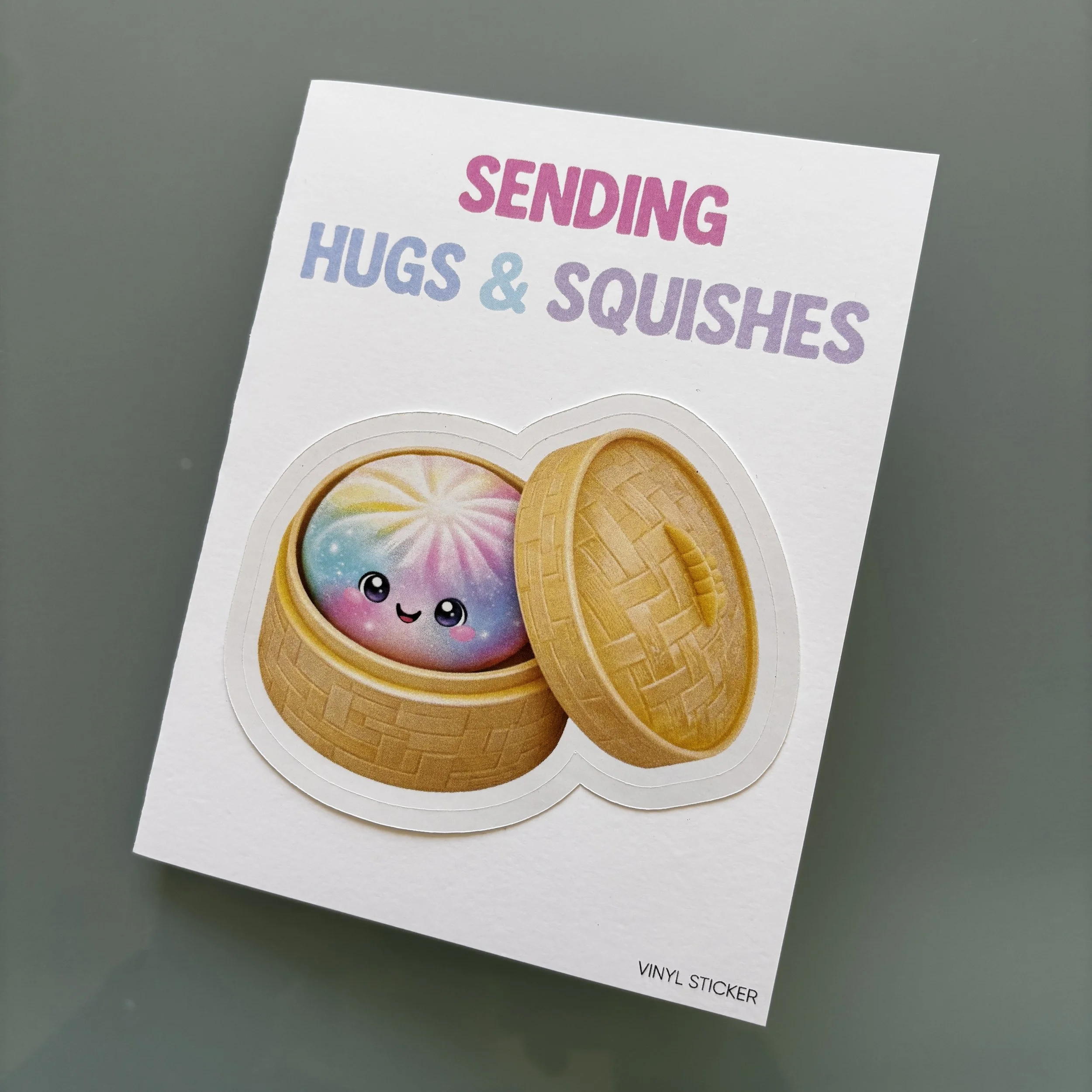 Dumpling Sticker Note Card