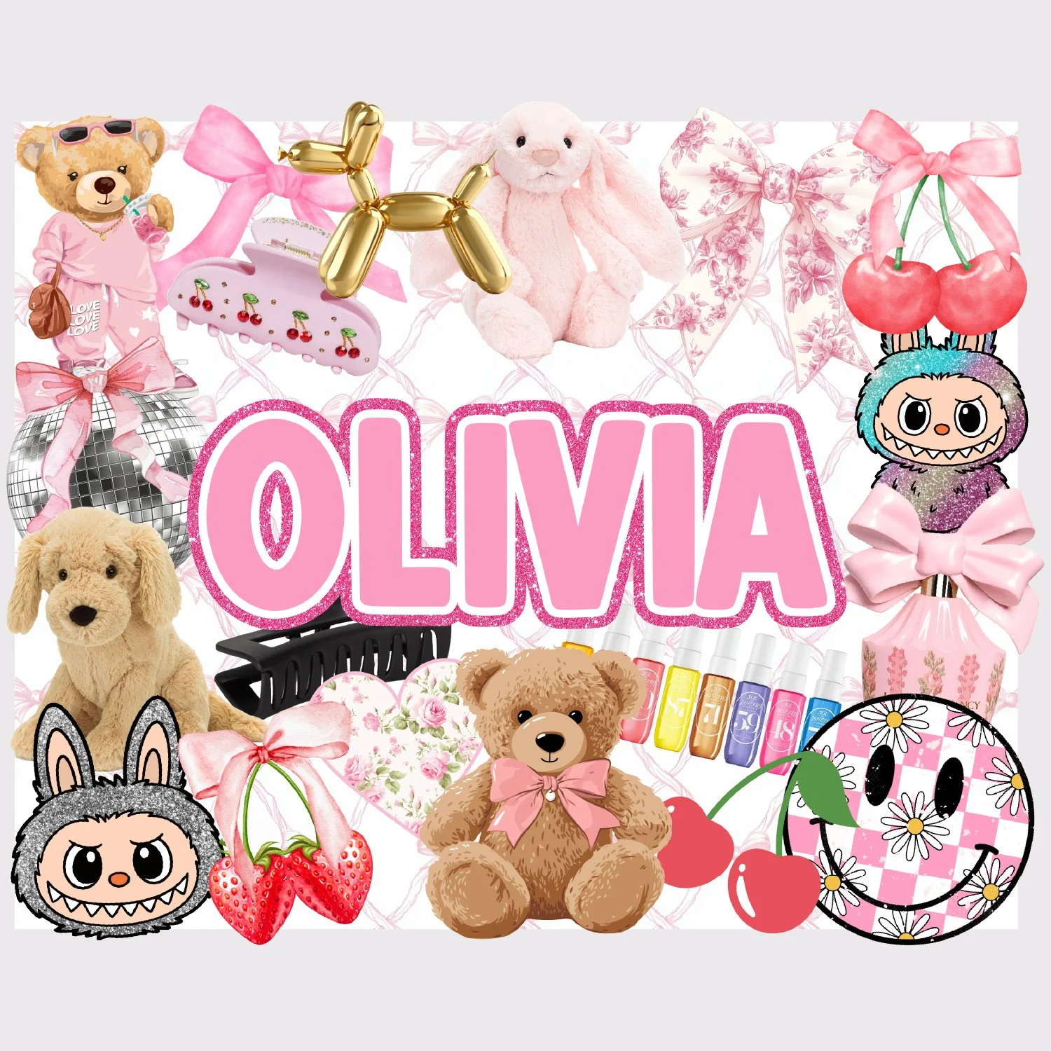 Summer 2025 Collage Large Removable Vinyl Sticker