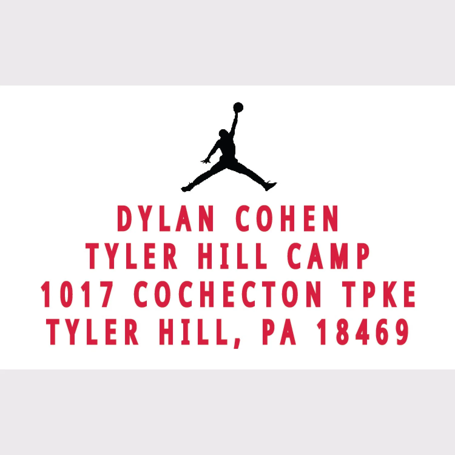 Jumpman Address Labels