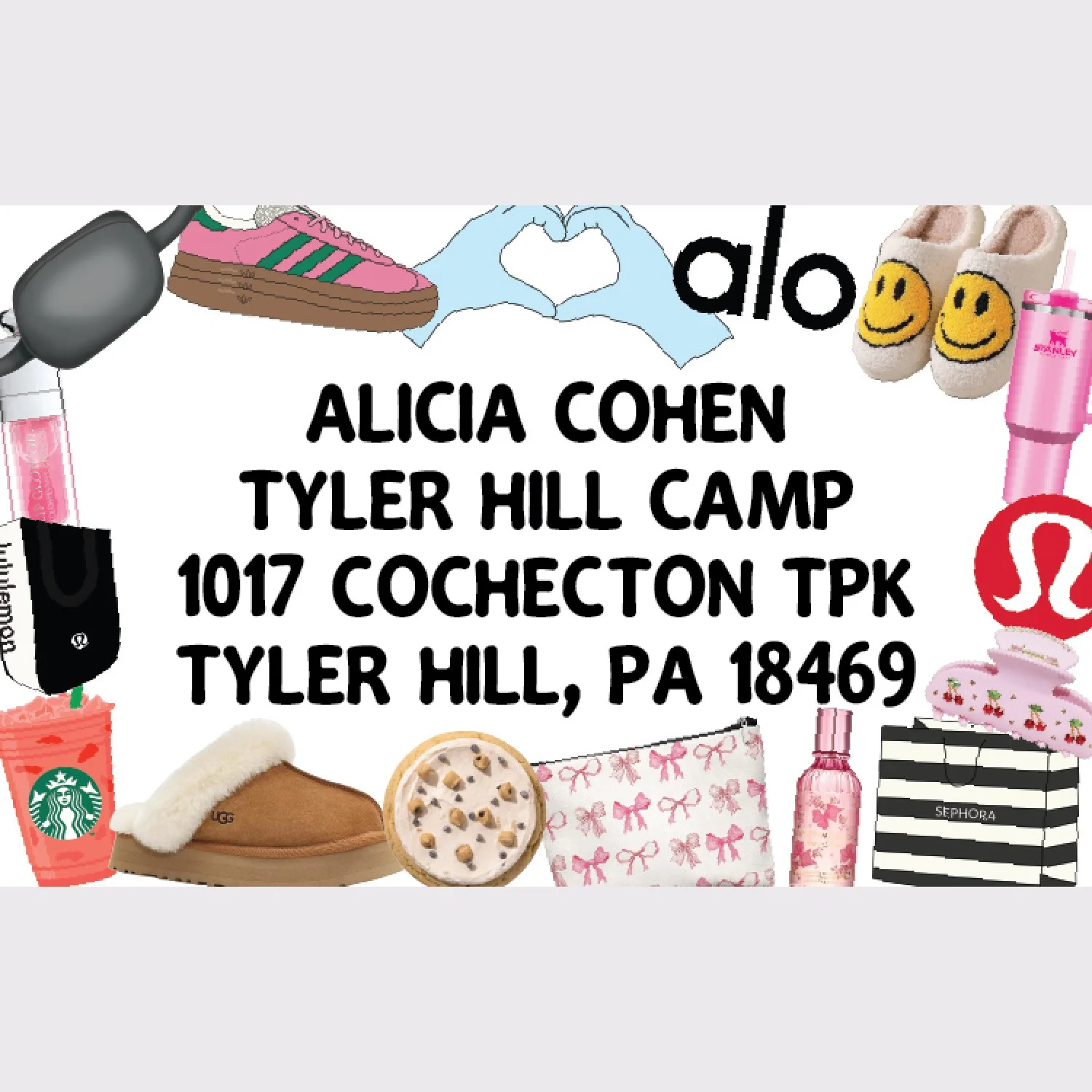 Shop Girl Address Labels