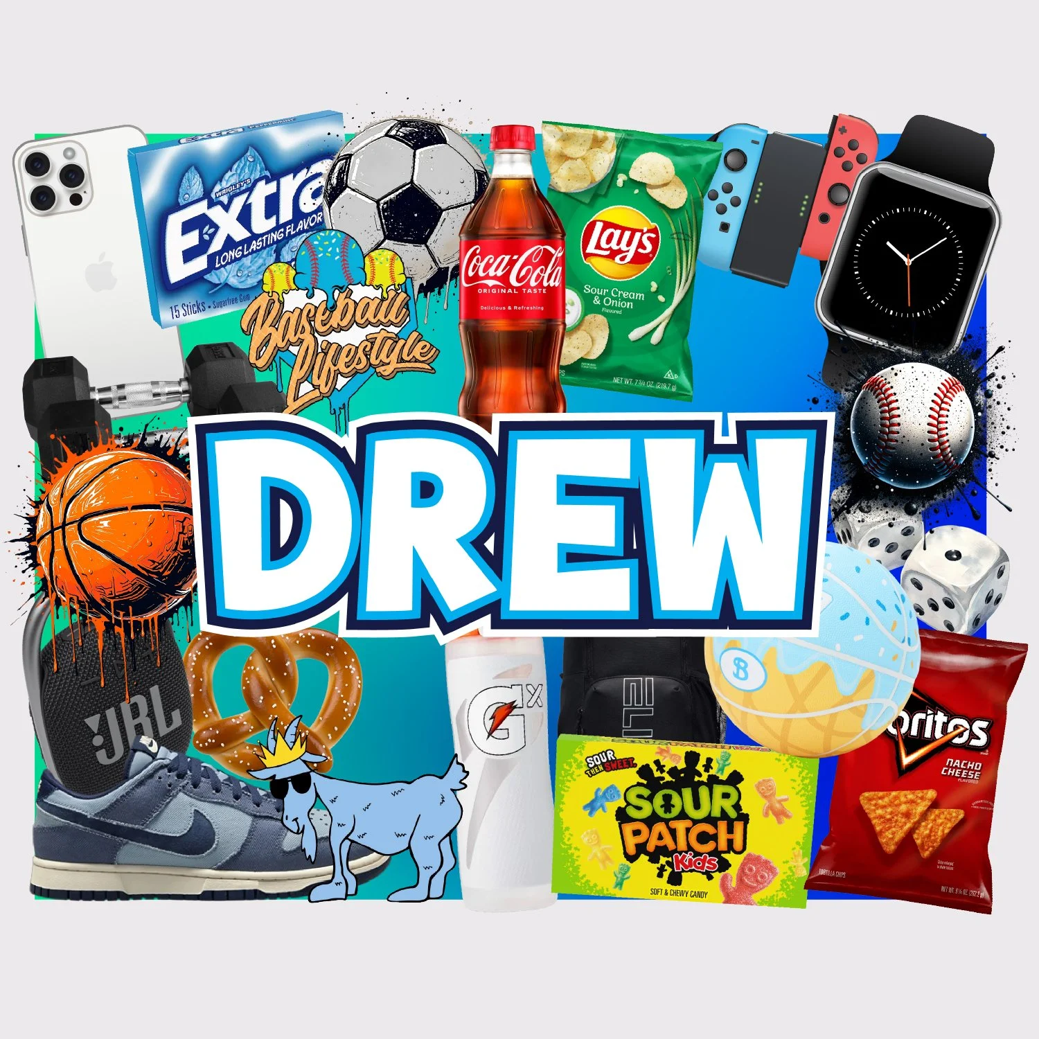 Hype Collage Large Removable Vinyl Sticker