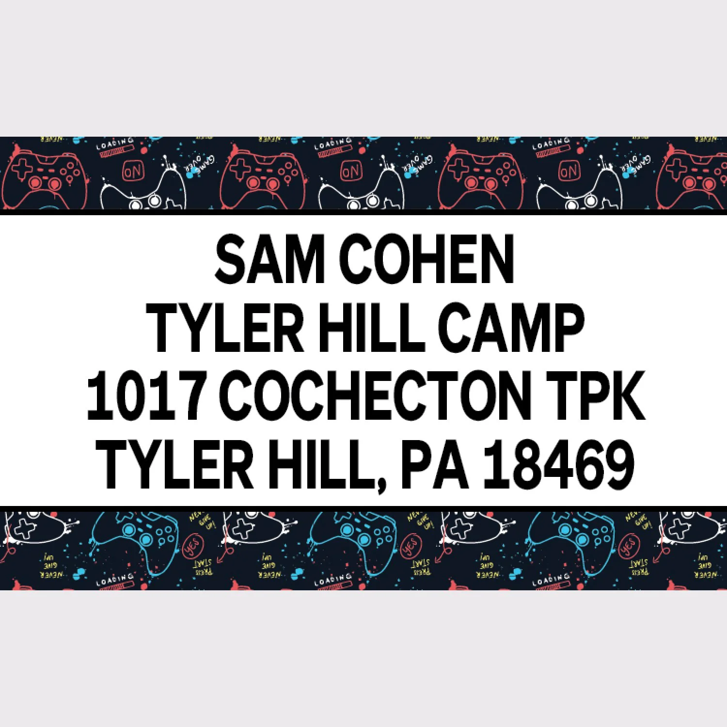 Drippy Gaming Address Labels