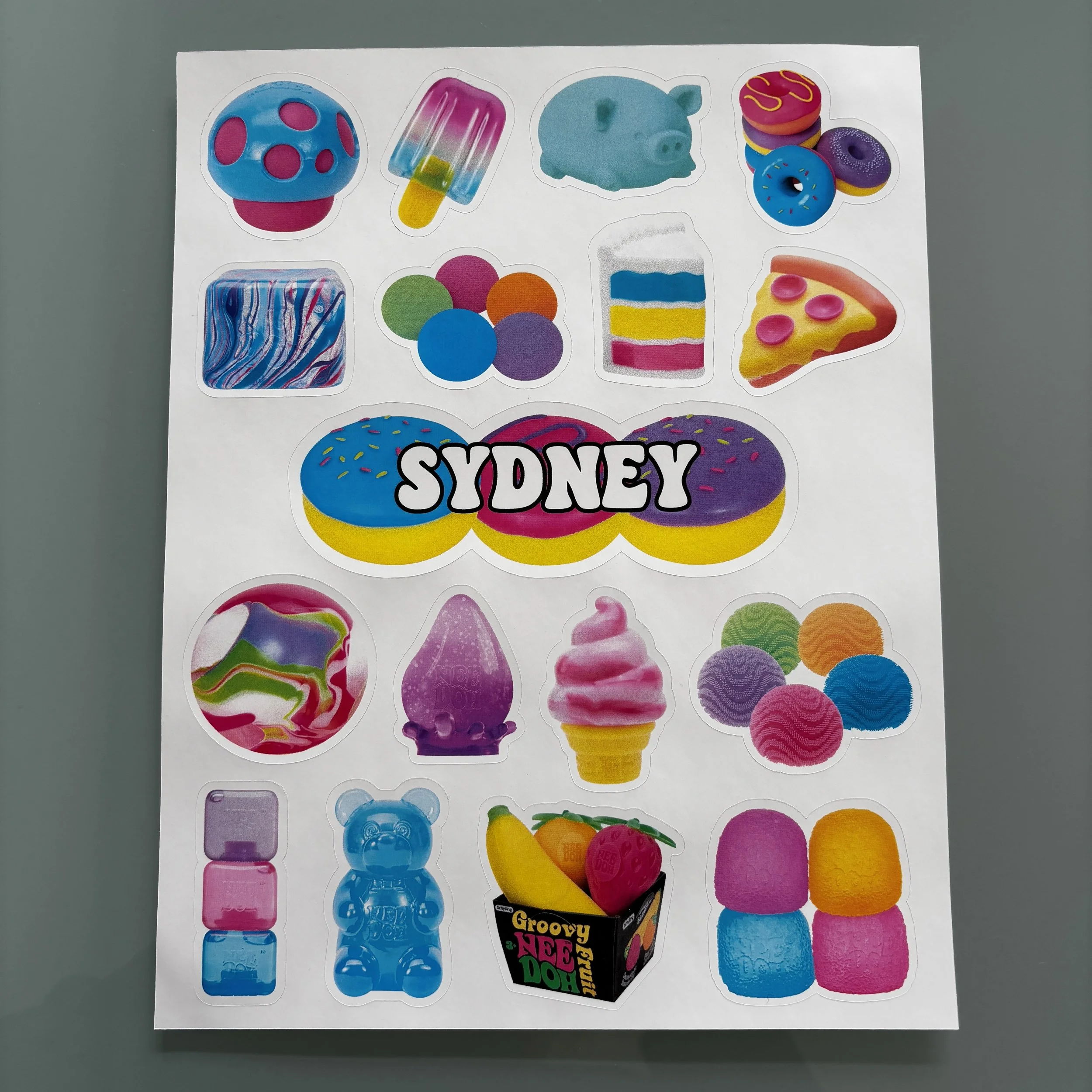 NeeD0h  Removable Vinyl Sticker Sheet