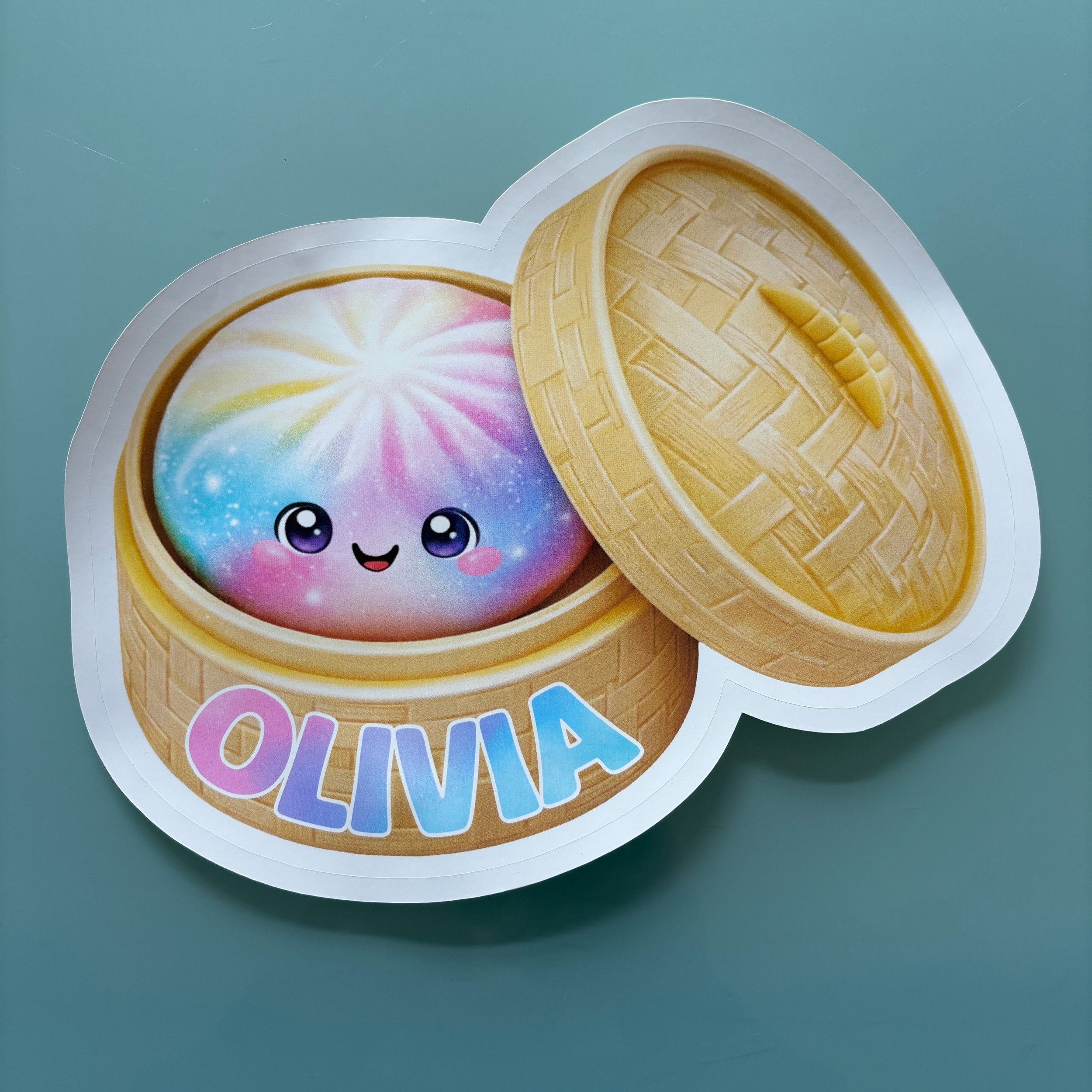 Large Colorful Dumply Removable Vinyl Sticker