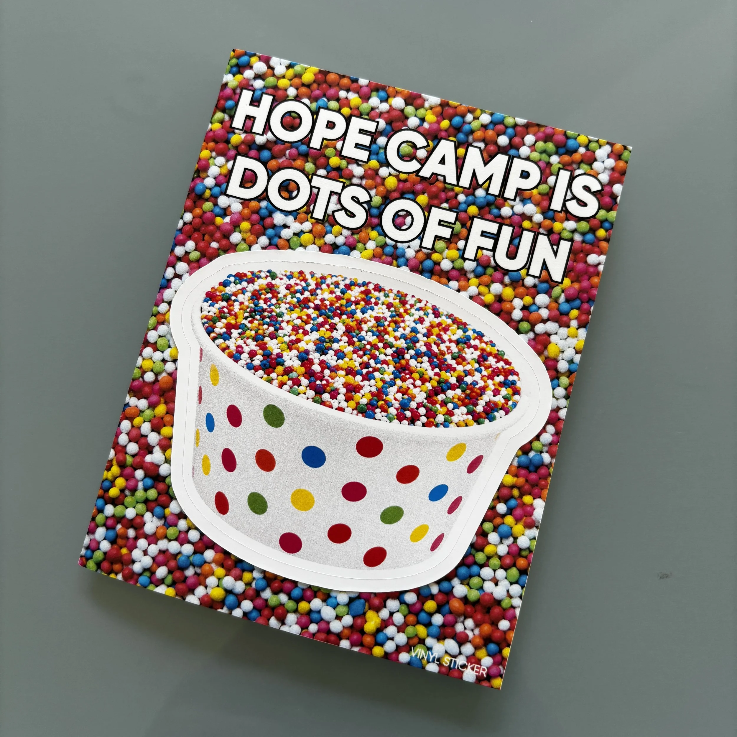 Dot Cup Sticker Note Card