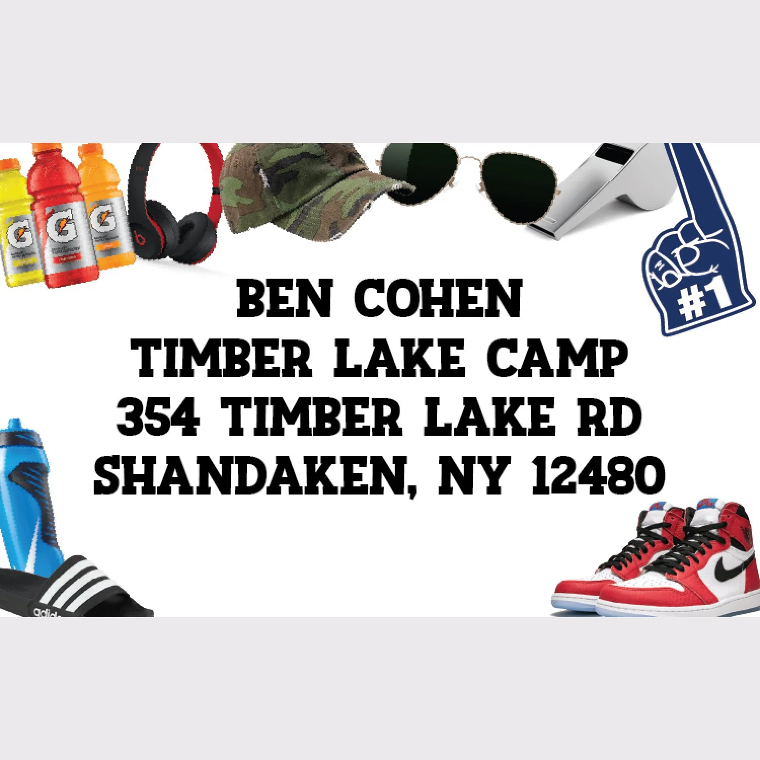 Camp Things Address Labels