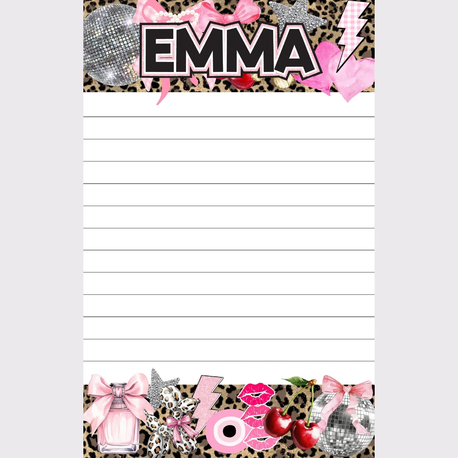 Leopard Collage Personalized Camp Pad