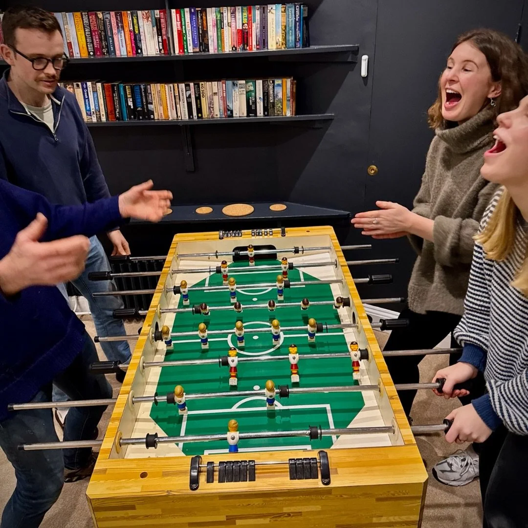 bridge house games room table football