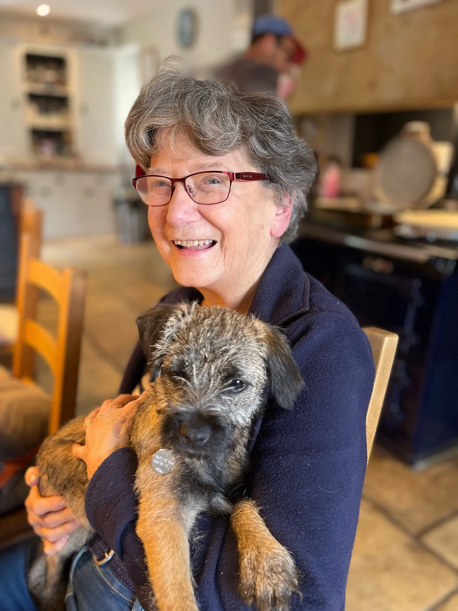 Bridge House Somerset - Multi-generational group in kitchen
