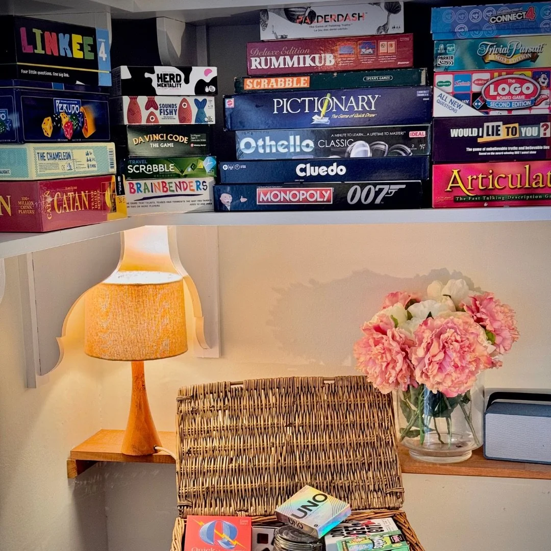 Bridge House multiple board games in games room 2