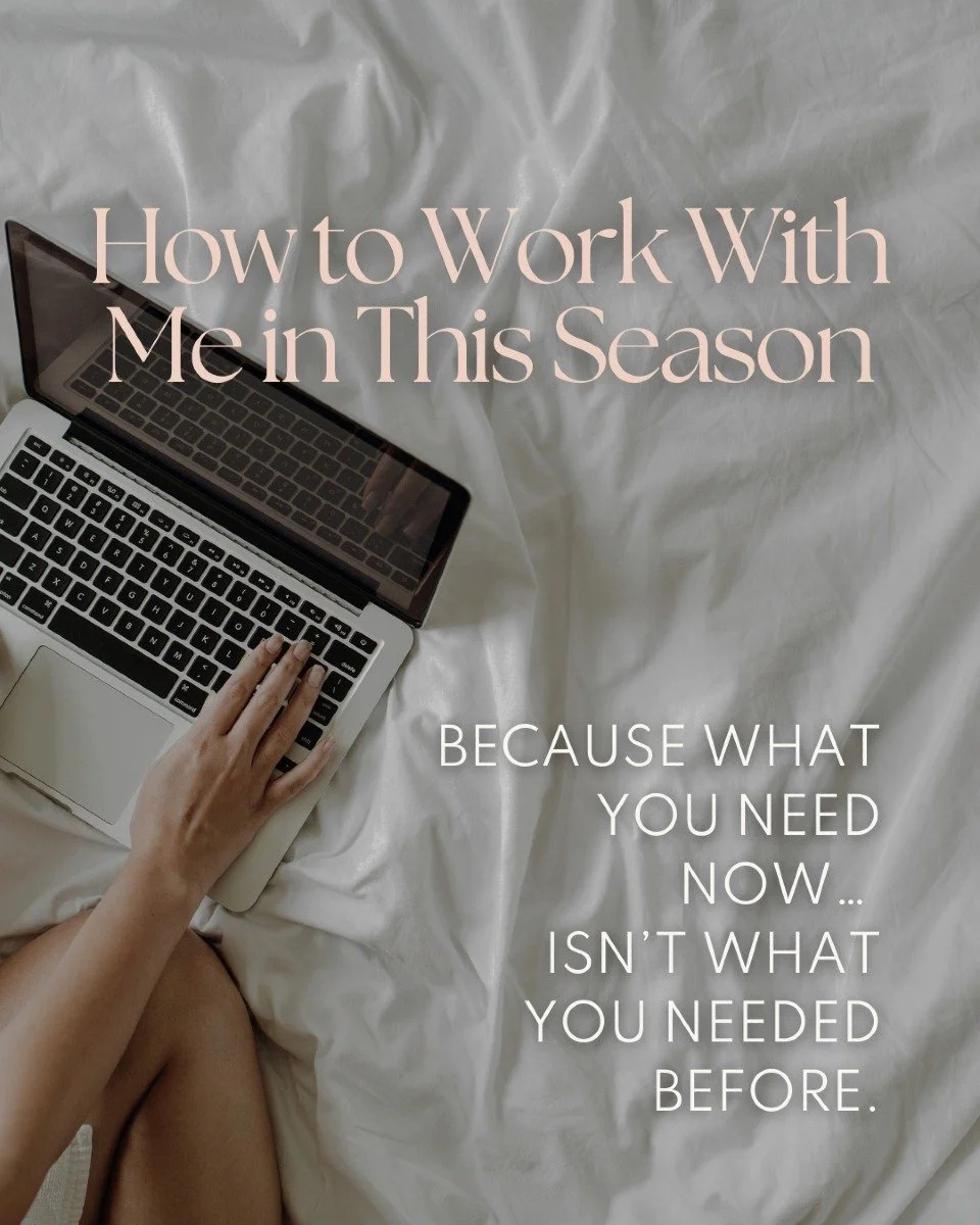 You don&rsquo;t need more hustle. You need the right help.

If you&rsquo;re feeling out of rhythm in this season&mdash;
if your schedule is full but your soul feels foggy&mdash;you&rsquo;re not behind.
You&rsquo;re just building without the right sup