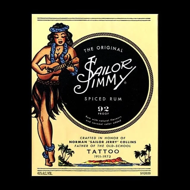 Latest project was was way harder than I planned for - but so worth it.
I took a bottle of Sailor Jerry, removed the label, took an image, and brought that into photoshop. After some color correcting, font searching, and artistic liberties, I was abl