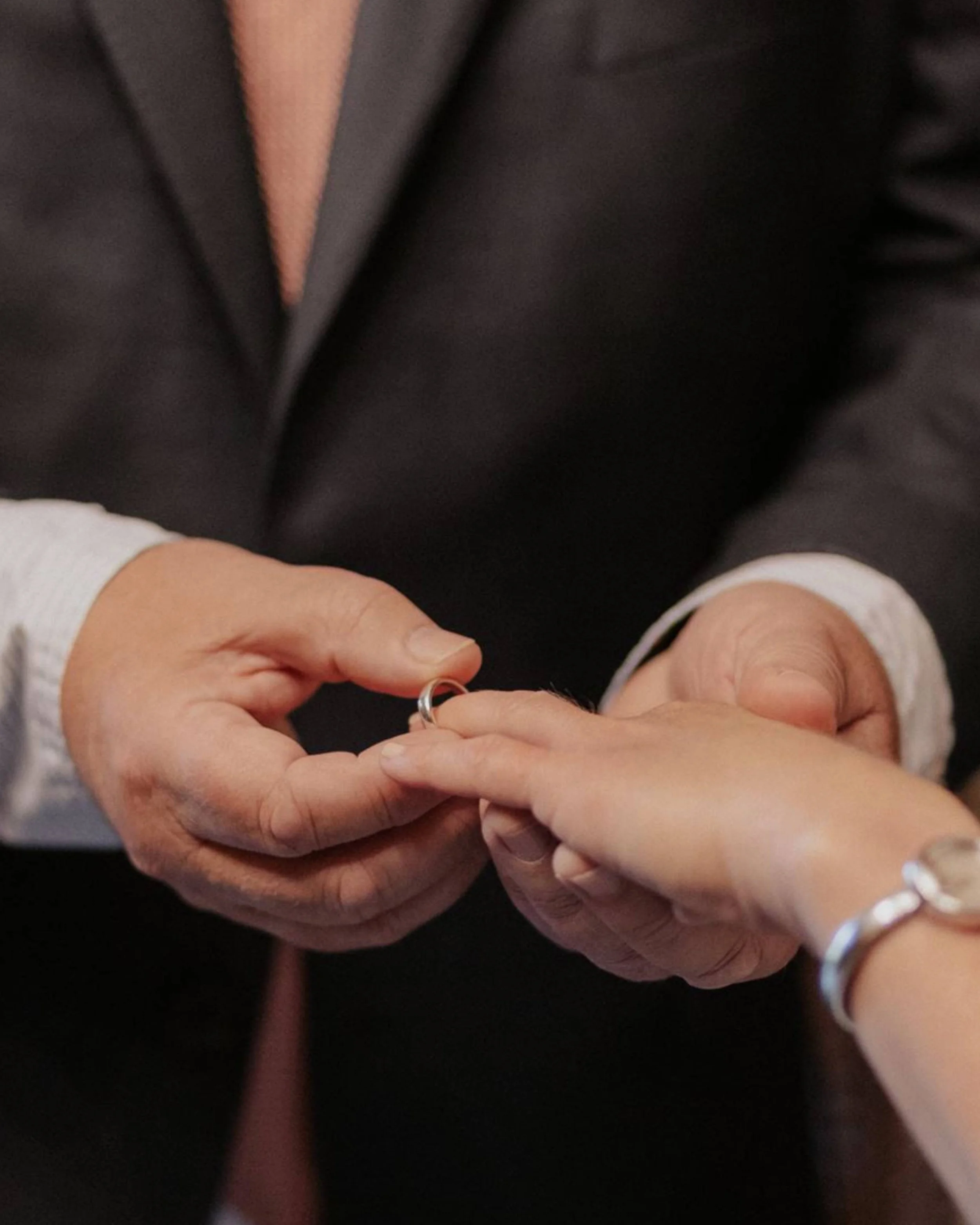 Commissioned solid Gold wedding bands