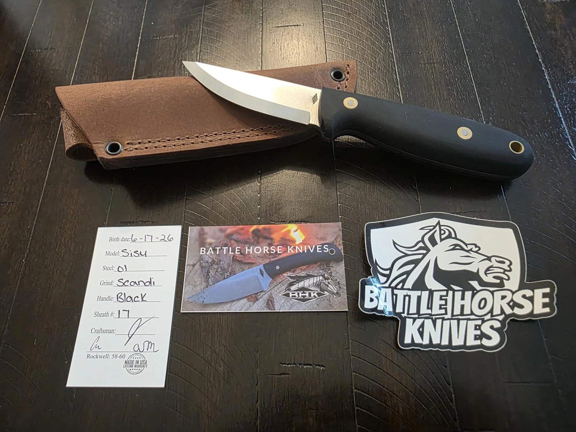 Battle Horse Knives: Sisu