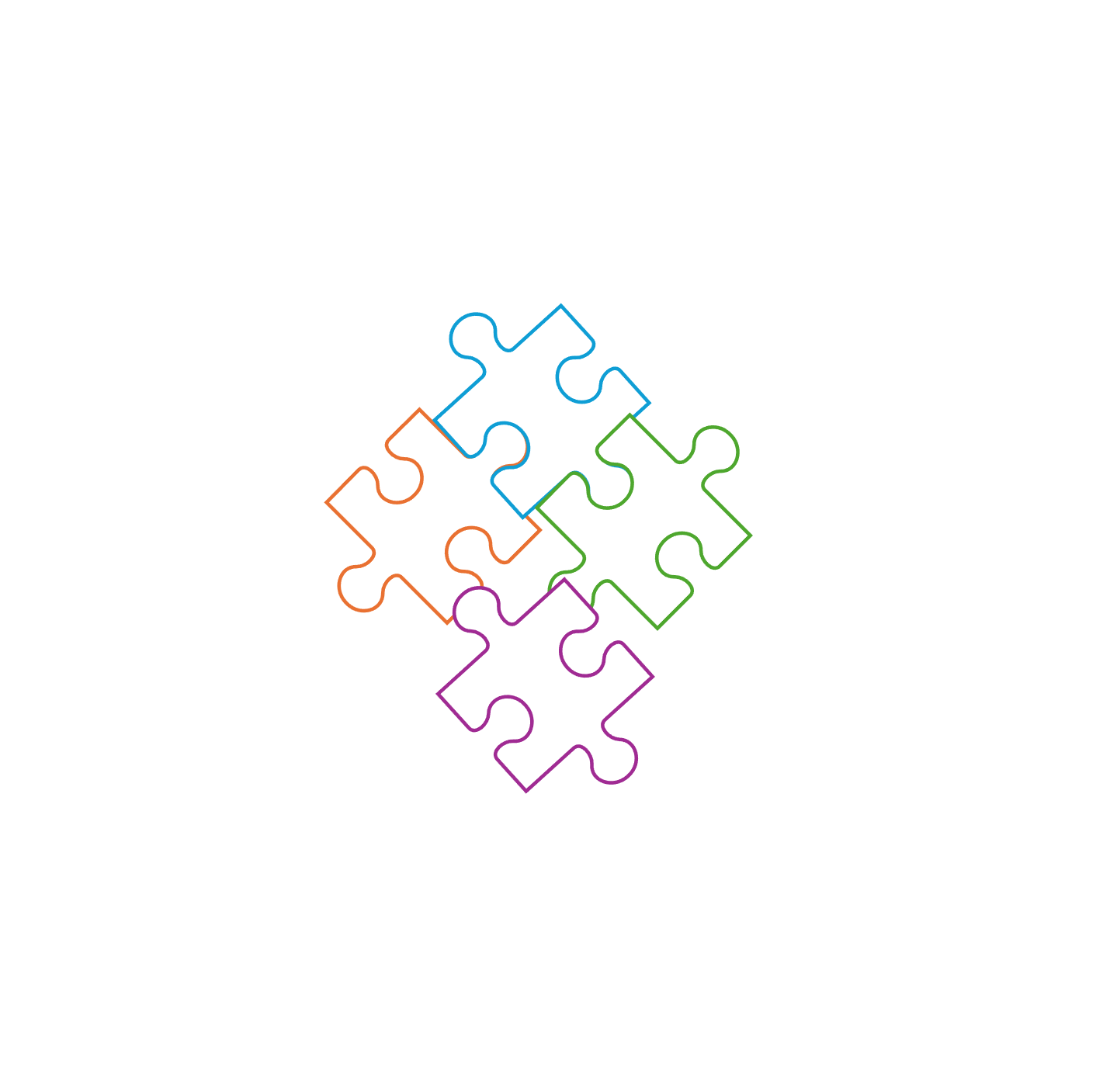 puzzle pieces coming together