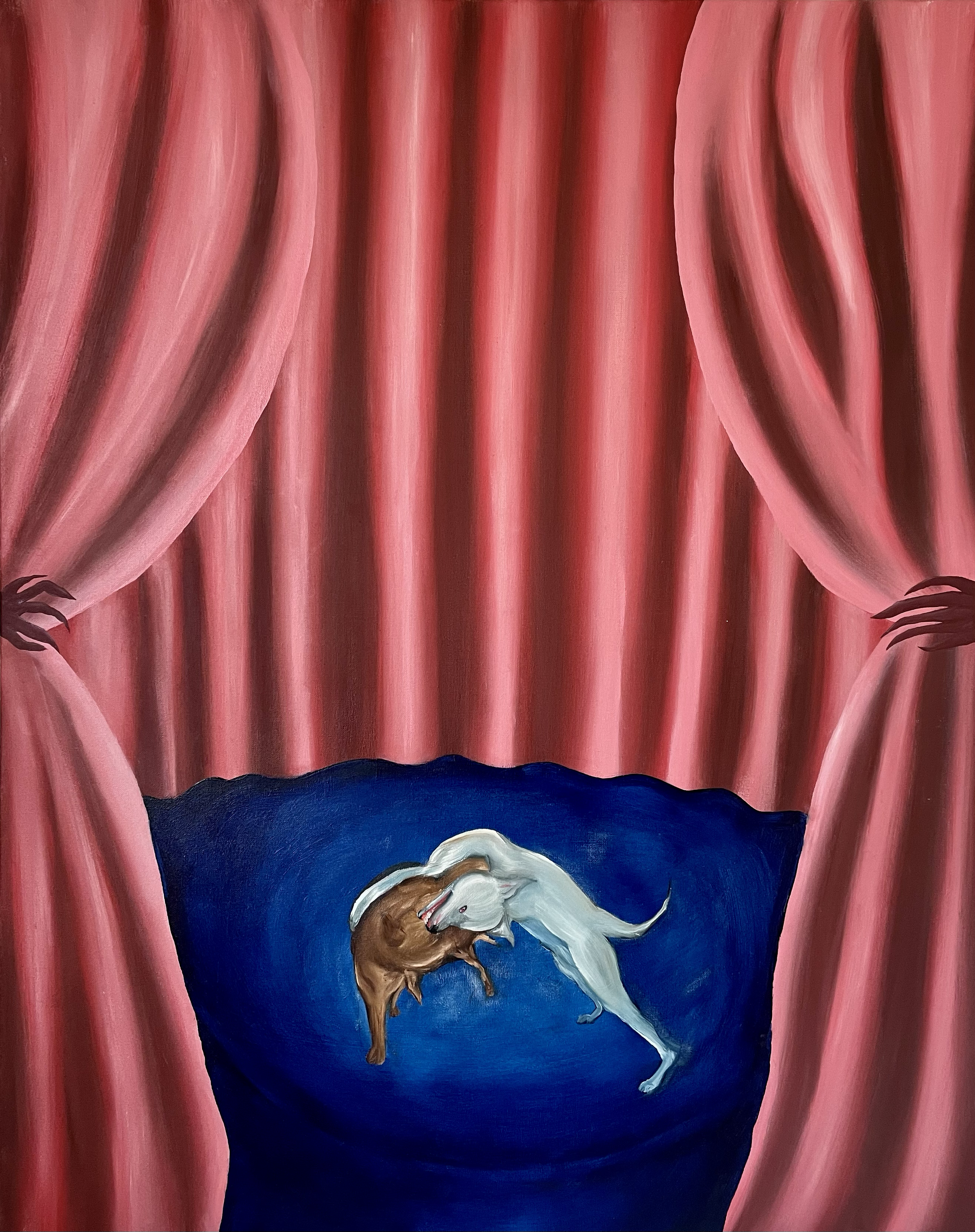 Dog Fight, 2022
Oil on Canvas
81 x 102 cm