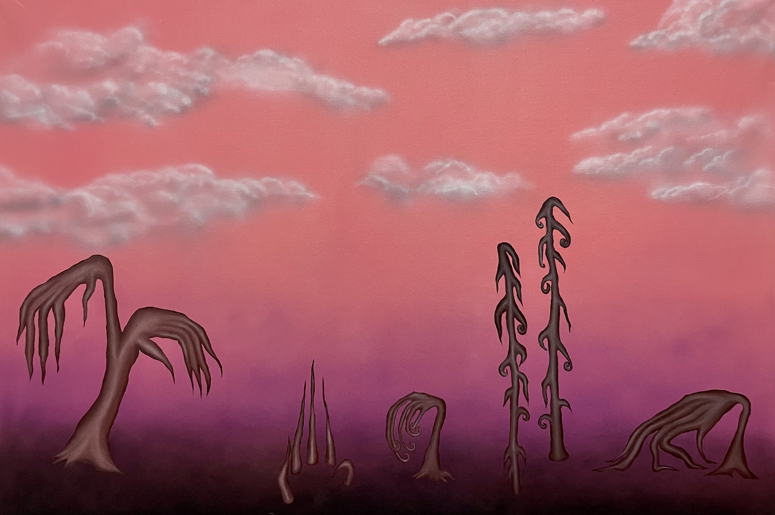 Hostile, 2023
Oil and Airbrush on Canvas
140 x 102 cm