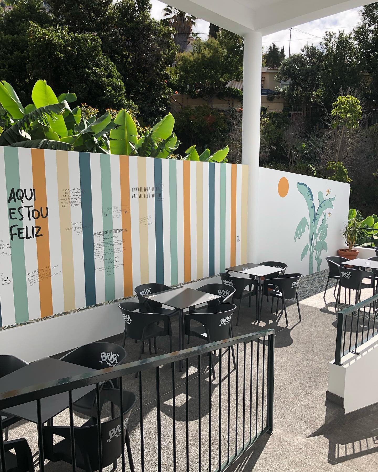 More before &amp; after shots of some of our outdoor spaces 🌞 featuring our beautiful wall with messages left by guests, our braai / barbeque and pizza oven next to our beloved avocado tree and our courtyard zen zone.

#ontrackhostel