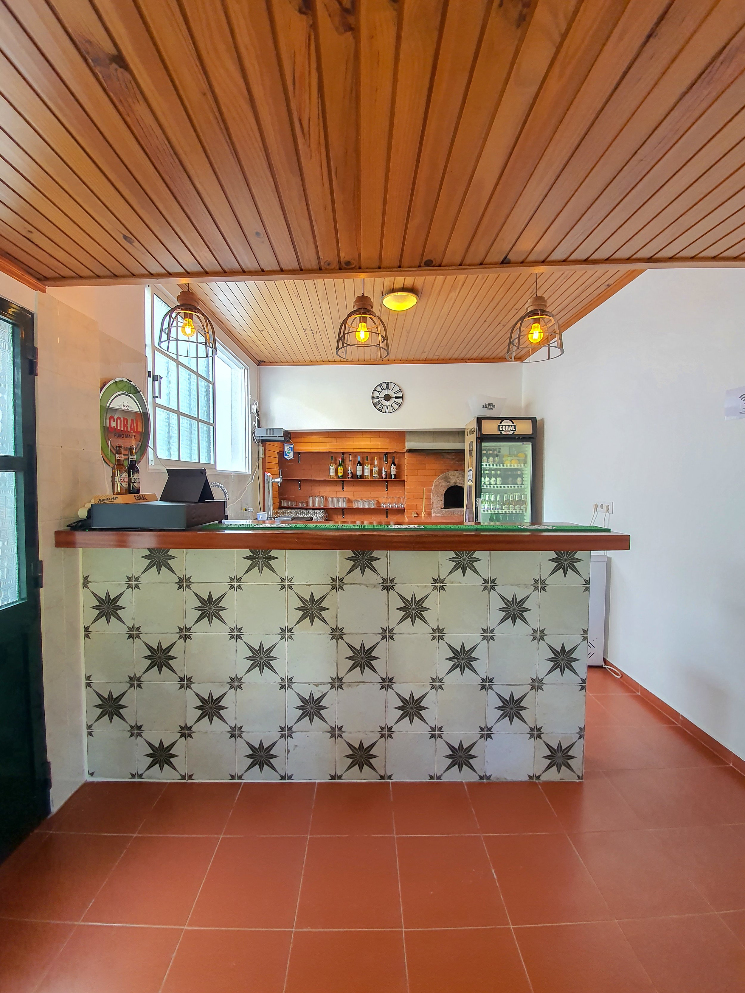 Bar on site with local beer & drinks, snacks & live sport.