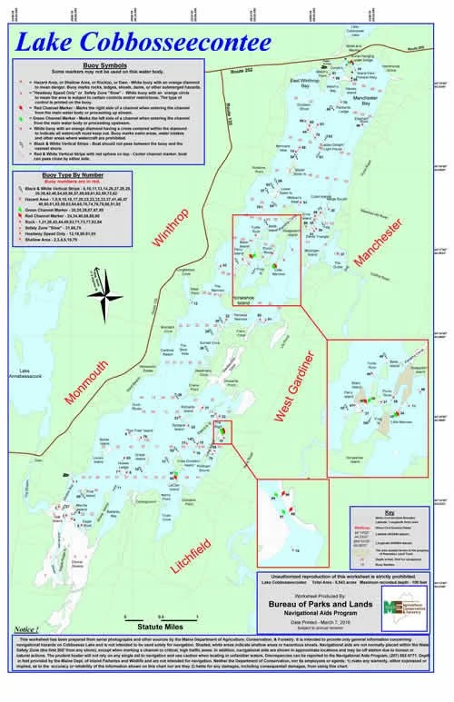 Cobbossee Lake Chart — Cobbosseecontee Lake Association