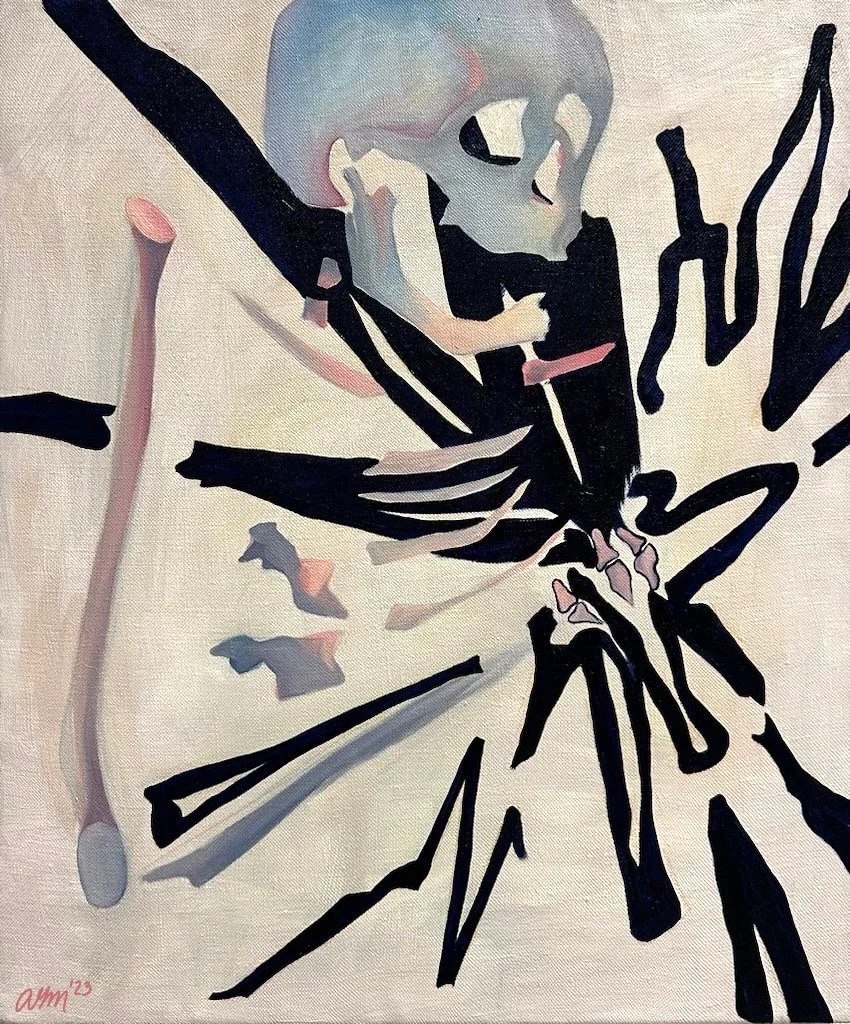 Alison Mosher, "Outburst", Oil on canvas, 19.5 x 23.5 in.  https://alisonjaya.wixsite.com/portfolio