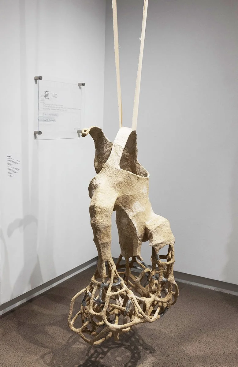 Andrew Cantu, "Untitled", Mixed media on ceramic, 7 x 9 x 9 in.