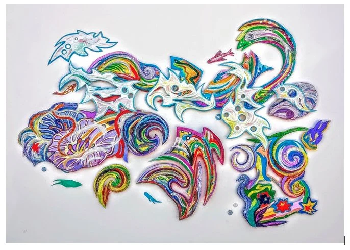 Creating 3-D Works Using Water-based Media