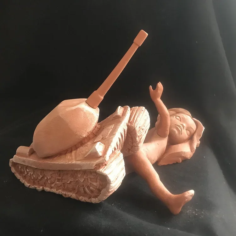 Boruch Lev, "Toys", Terracotta, 13 x 15 x 17 in.