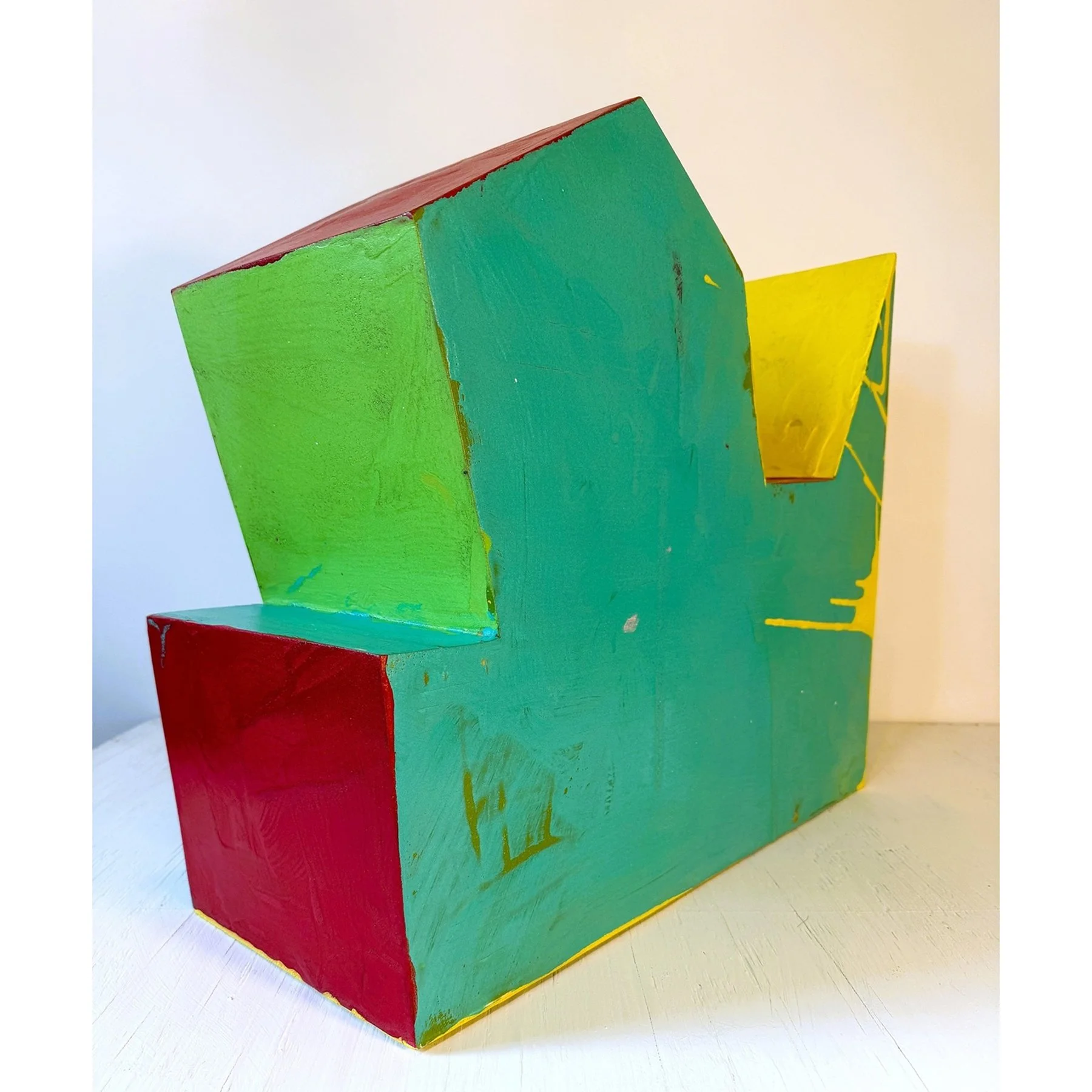 "Form J" by Scott Mossman, Acrylic on wood, 21 x 25 x 10 in.