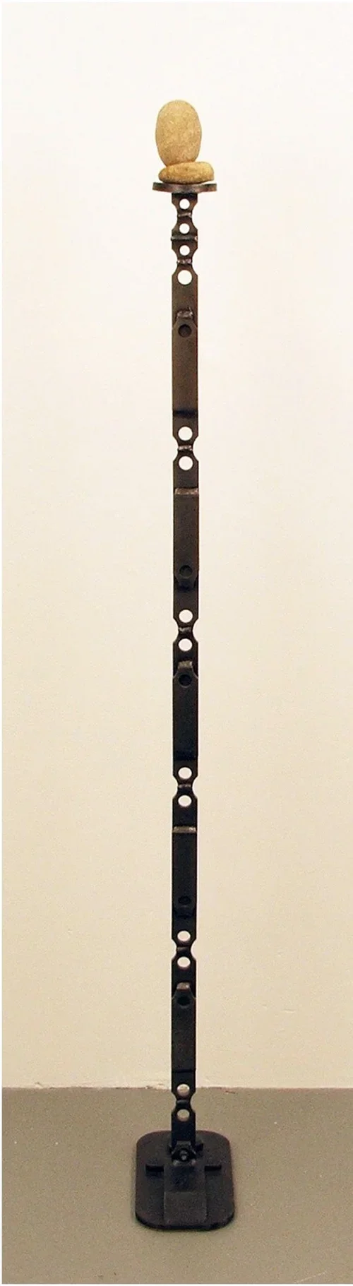 "Untitled 2" by Robert Craig, 68" x 9" x 9", Steel, stone