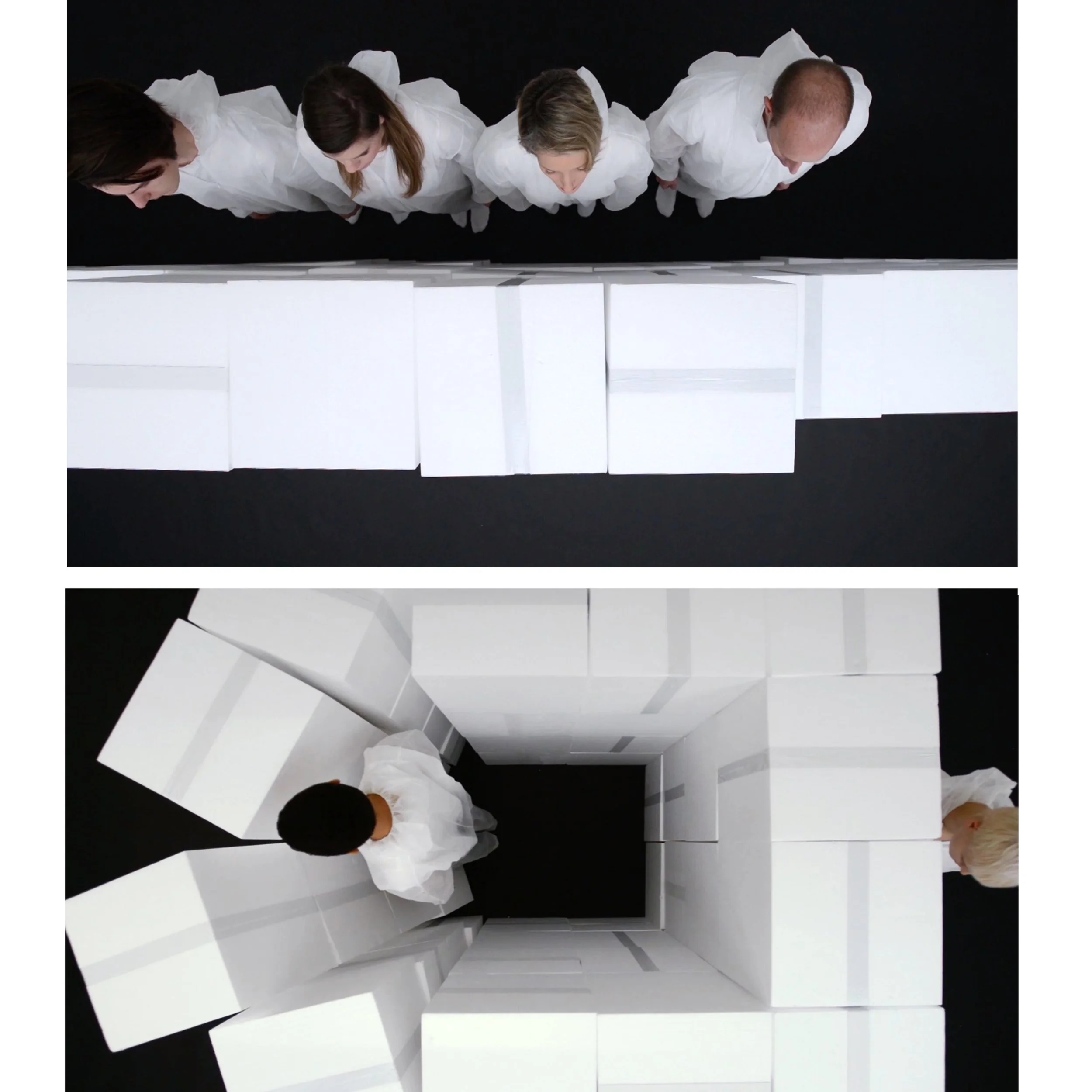 Roland Biermann, "white video / white wall", Video